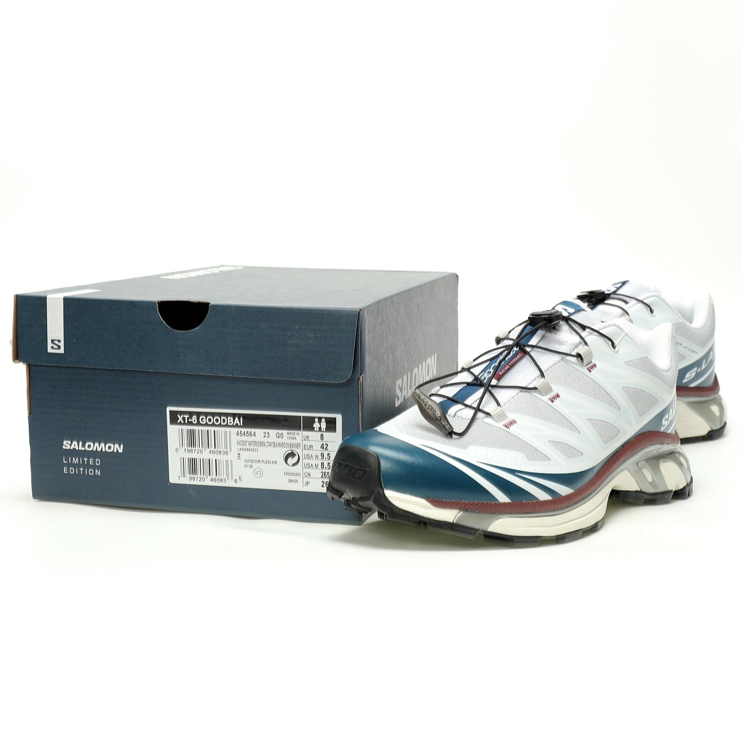 Salomon XT-6 GTX Outdoor Sports Shoes Collection White / Blue / Brown