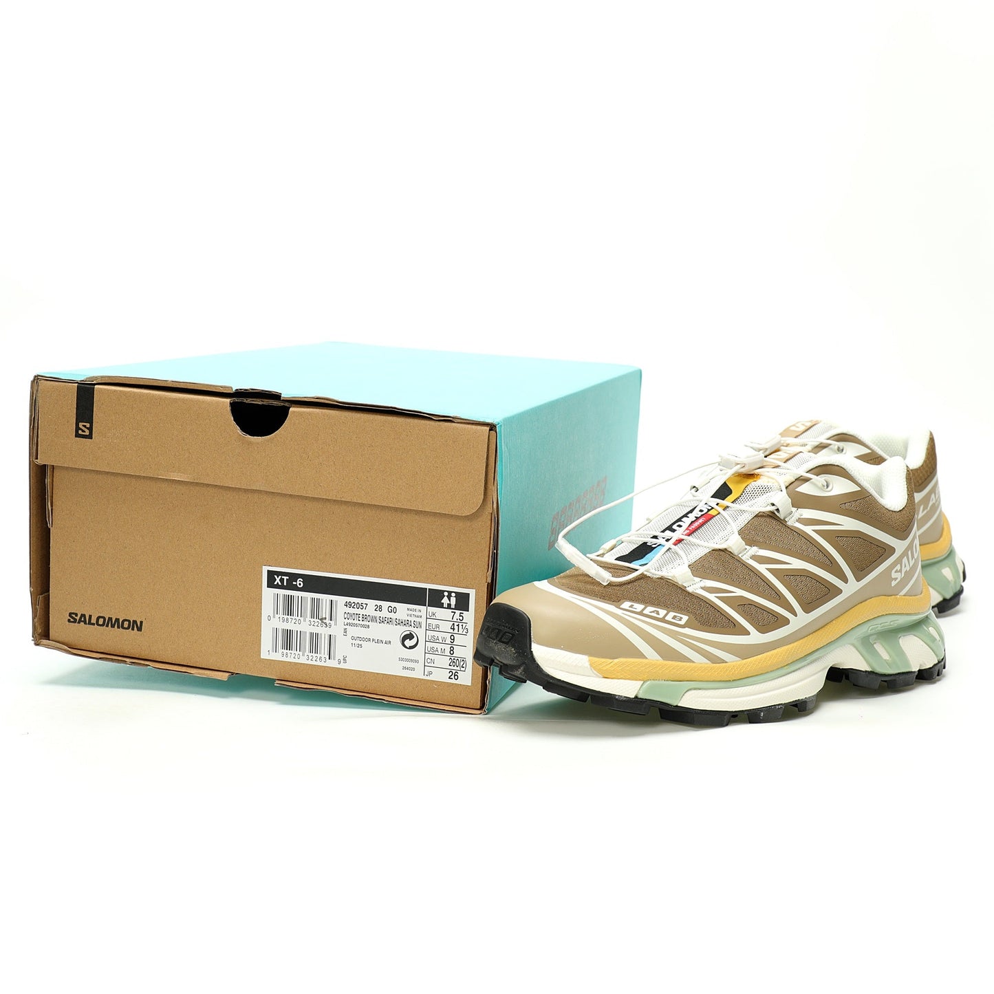 Salomon XT-6 GTX Outdoor Sports Shoes Collection Brown/Green