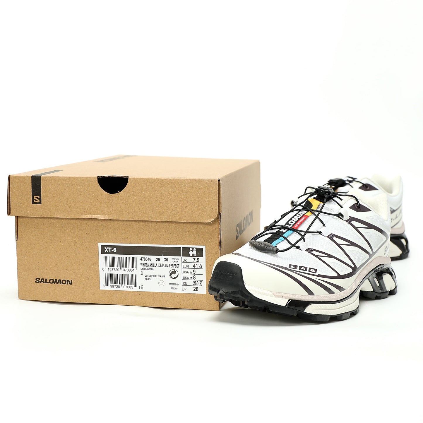 Salomon XT-6 GTX Outdoor Sports Shoes Collection White/Black
