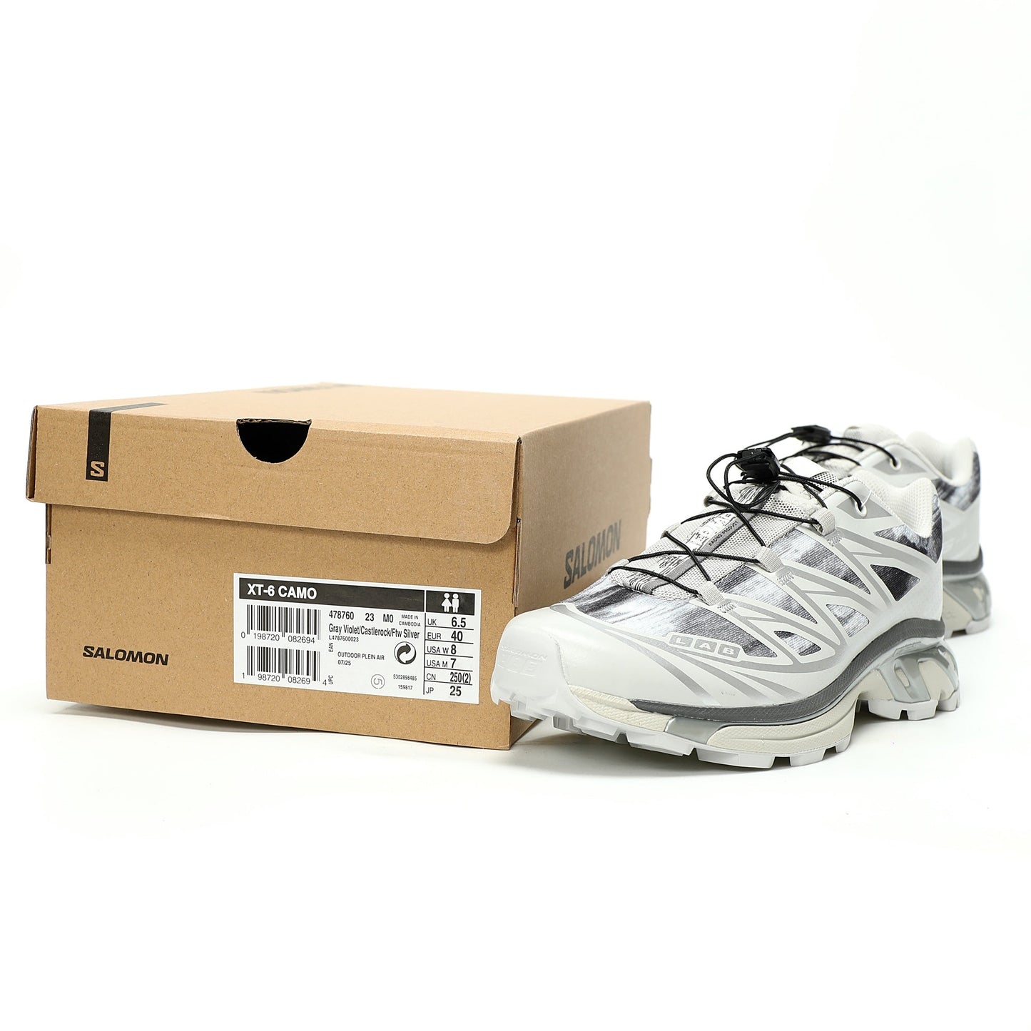 Salomon XT-6 GTX Outdoor Sports Shoes Collection White/Grey
