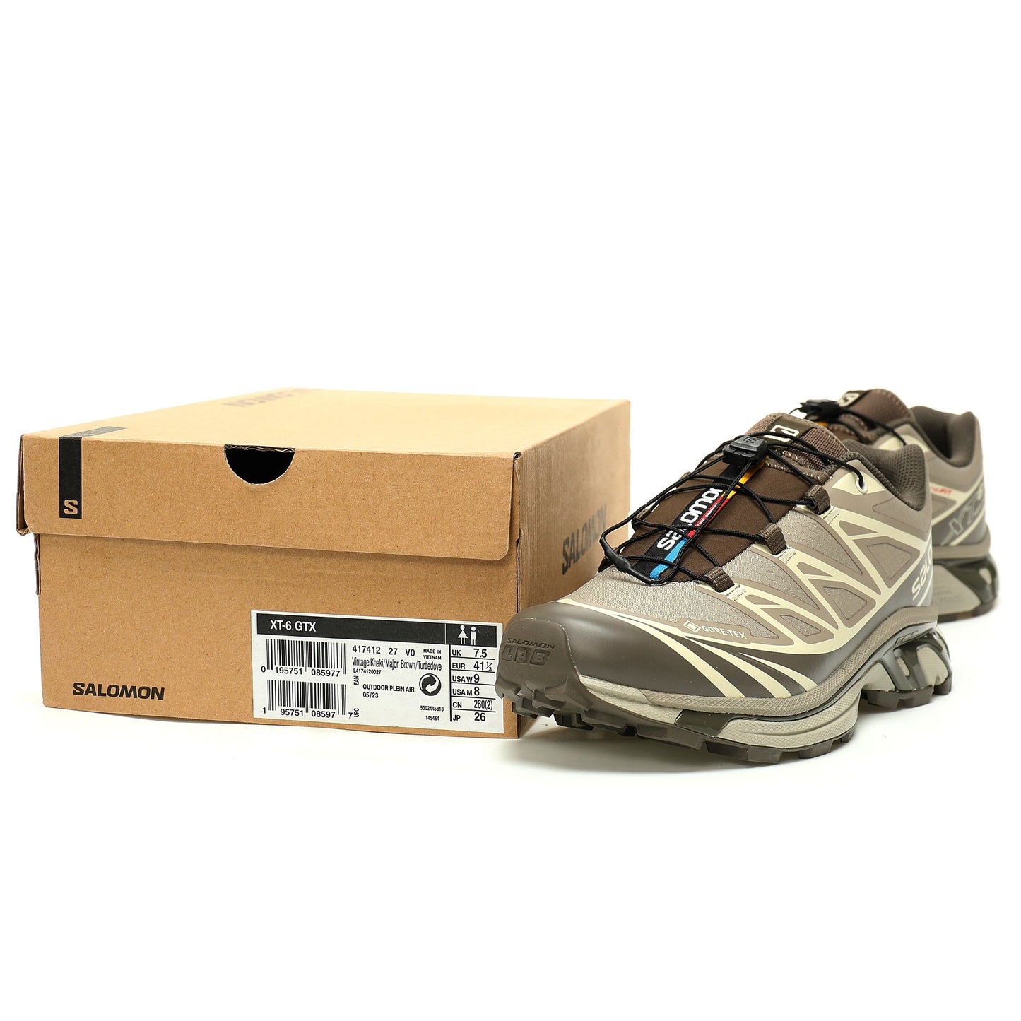 Salomon XT-6 GTX Outdoor Sports Shoes Collection Olive green