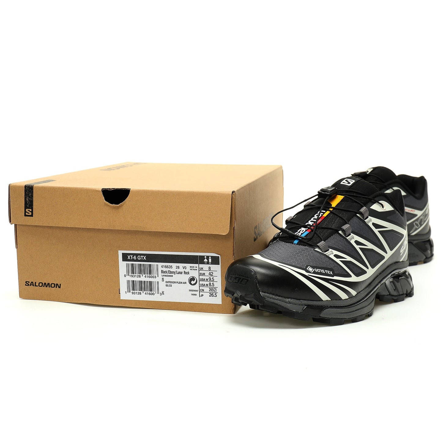 Salomon XT-6 GTX Outdoor Sports Shoes Collection Black/Grey
