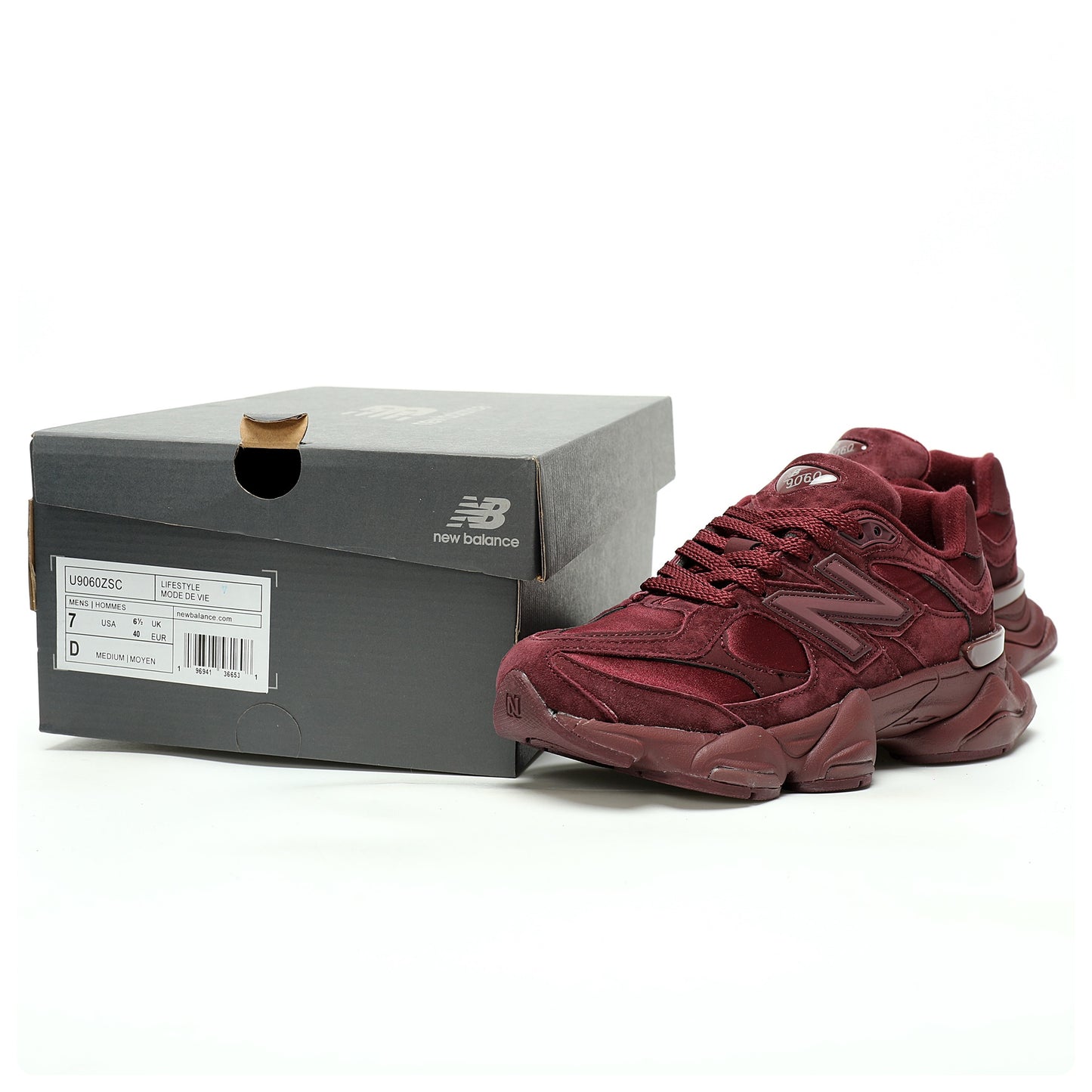 New Balance 9060 Sneaker Deep wine red