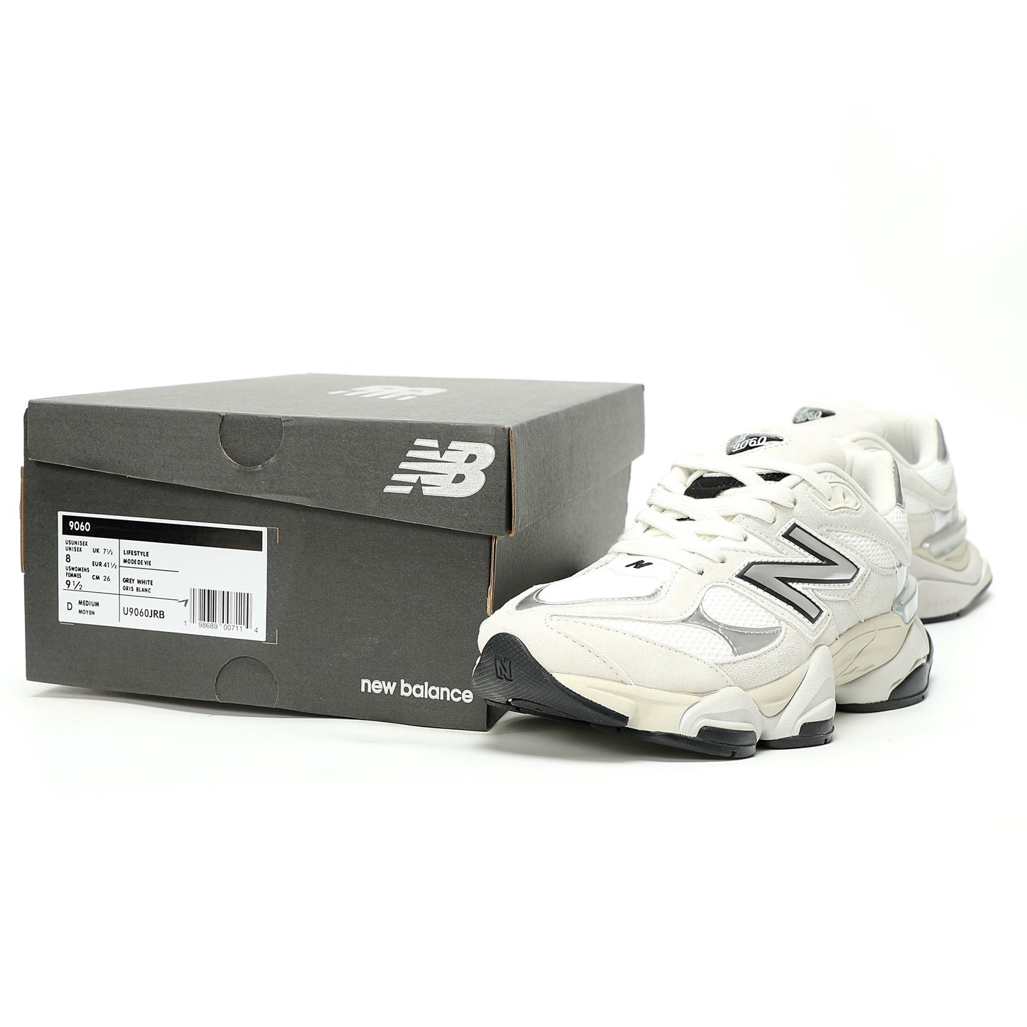 New Balance 9060 Sneaker White/Grey/Silver