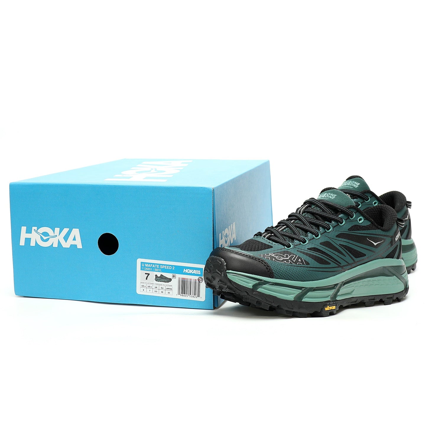 HOKA Mafate Speed 2 Low | Trail Running Shoes Green/Black