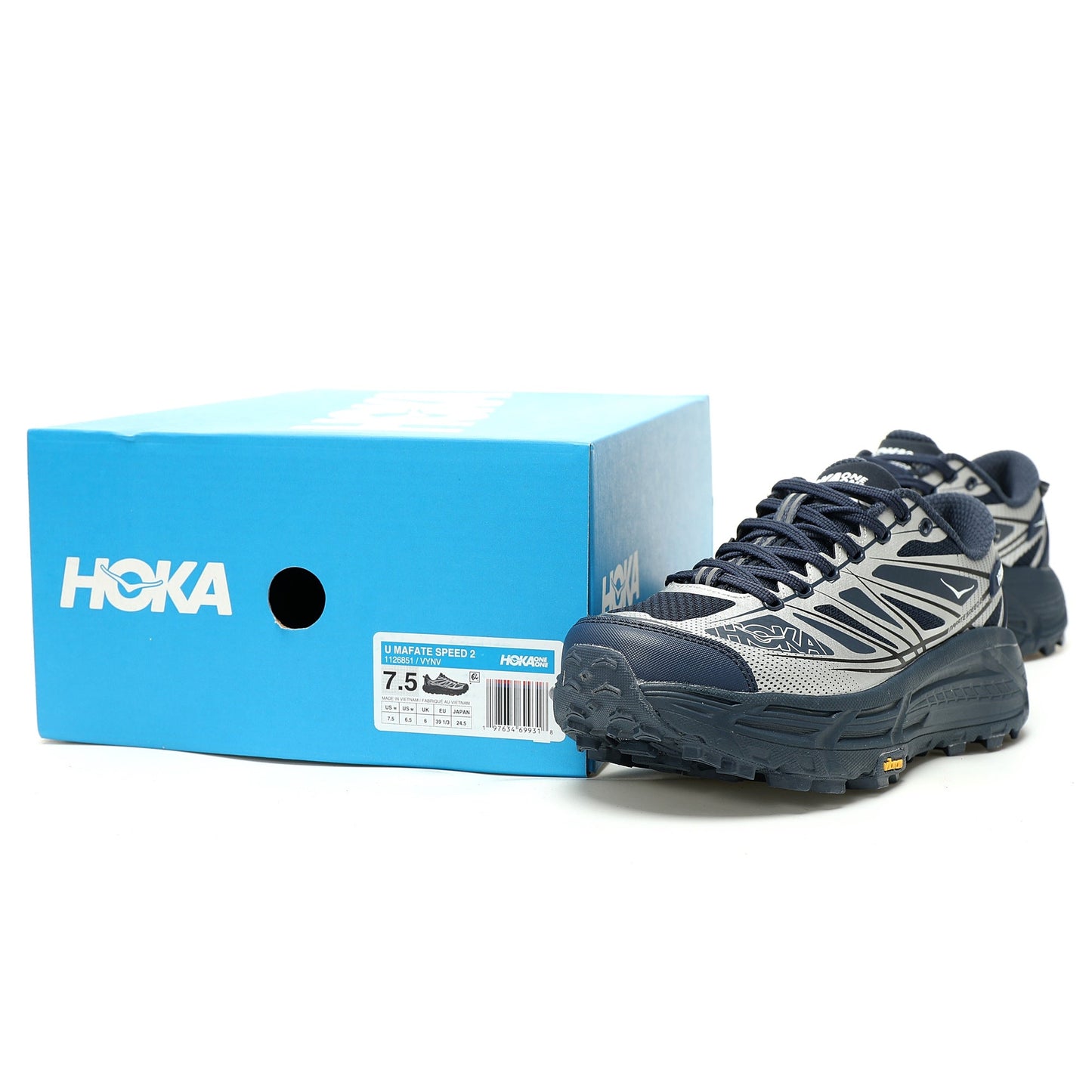 HOKA Mafate Speed 2 Low | Trail Running Shoes Navy / Silver