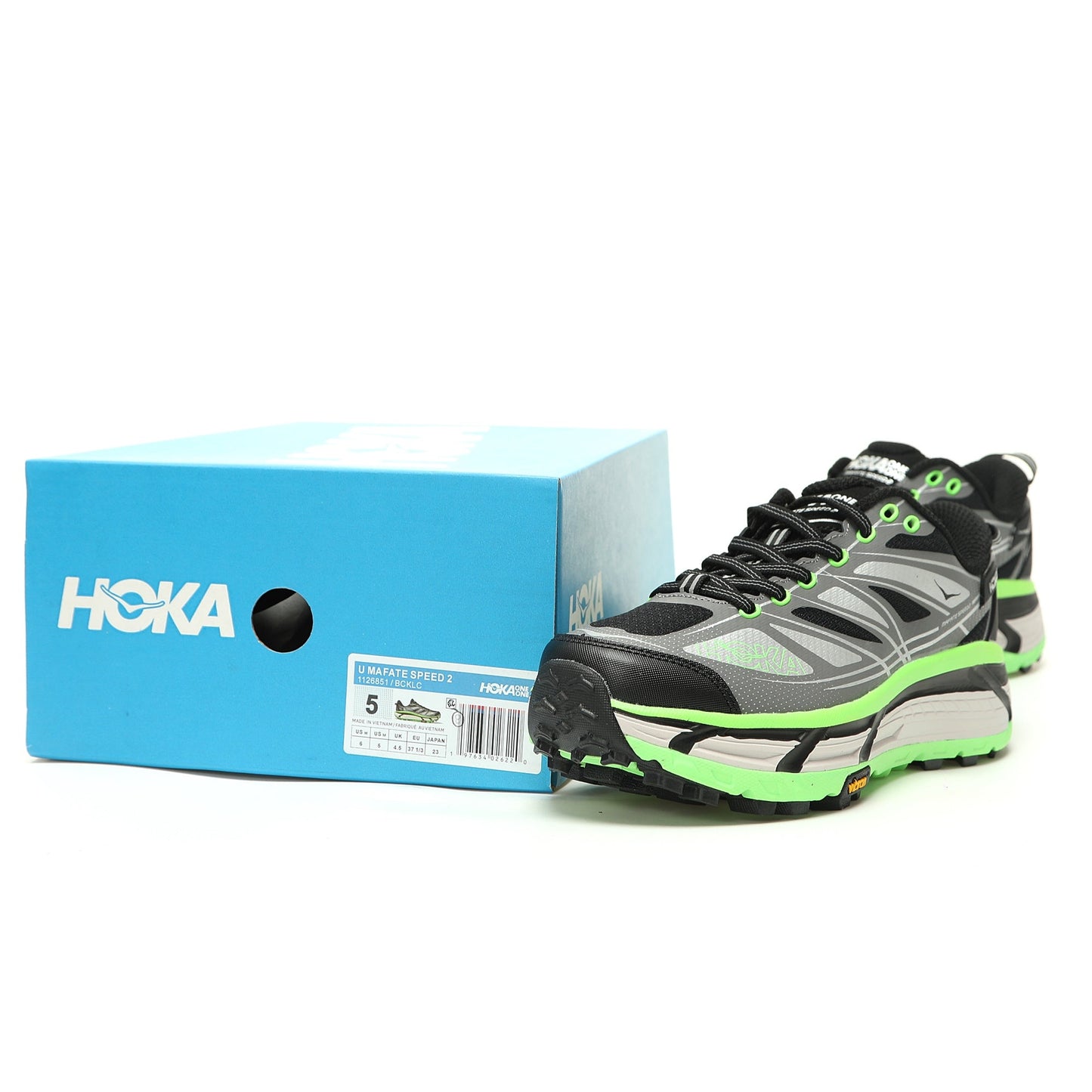 HOKA Mafate Speed 2 Low | Trail Running Shoes Black/Grey/Green