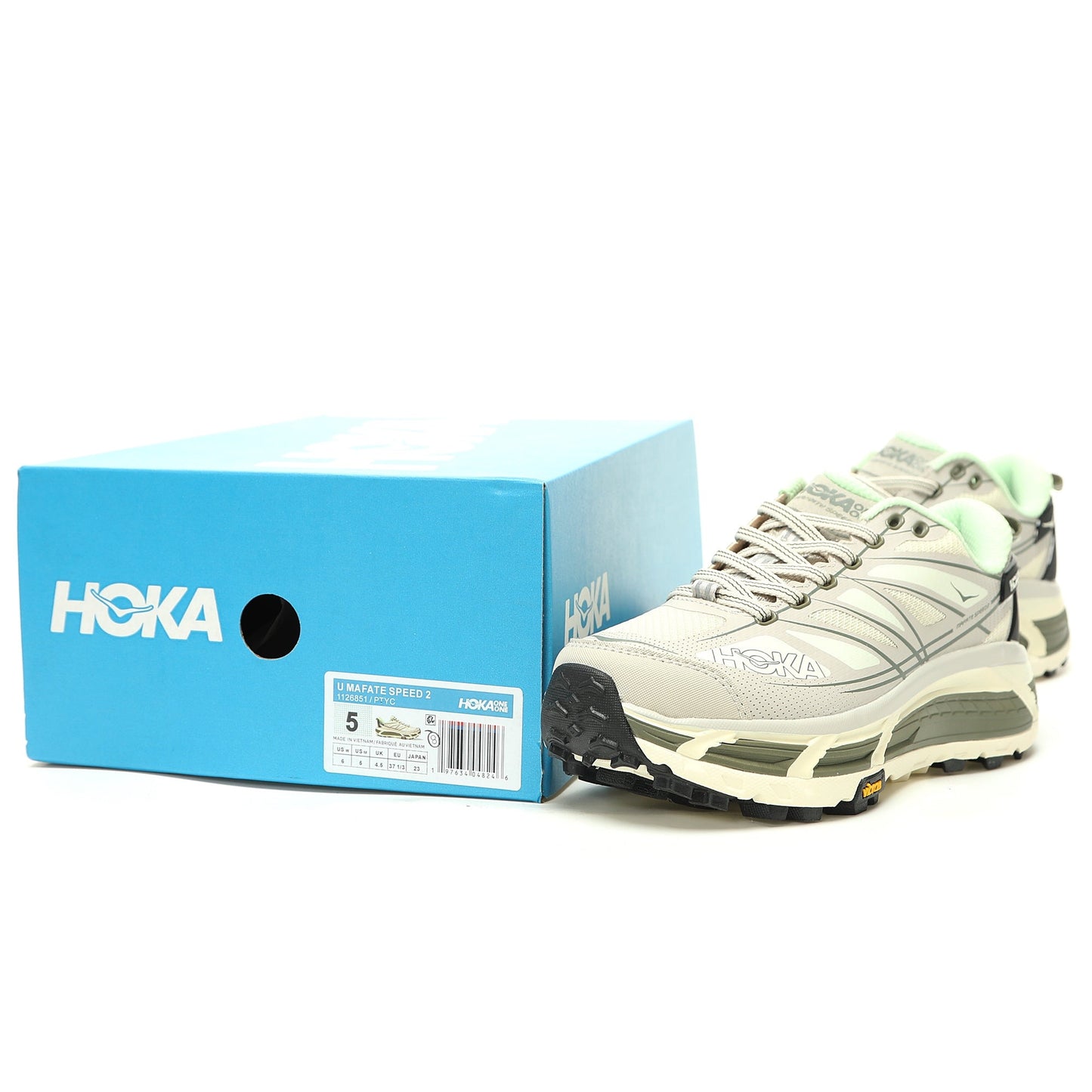 HOKA Mafate Speed 2 Low | Trail Running Shoes Beige/Green