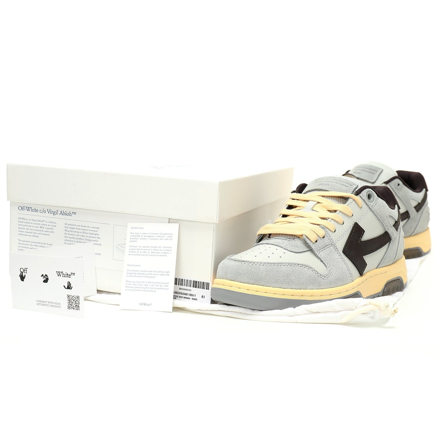Off-White™ "Out Of Office" OOO Sneaker Grey/White/Black