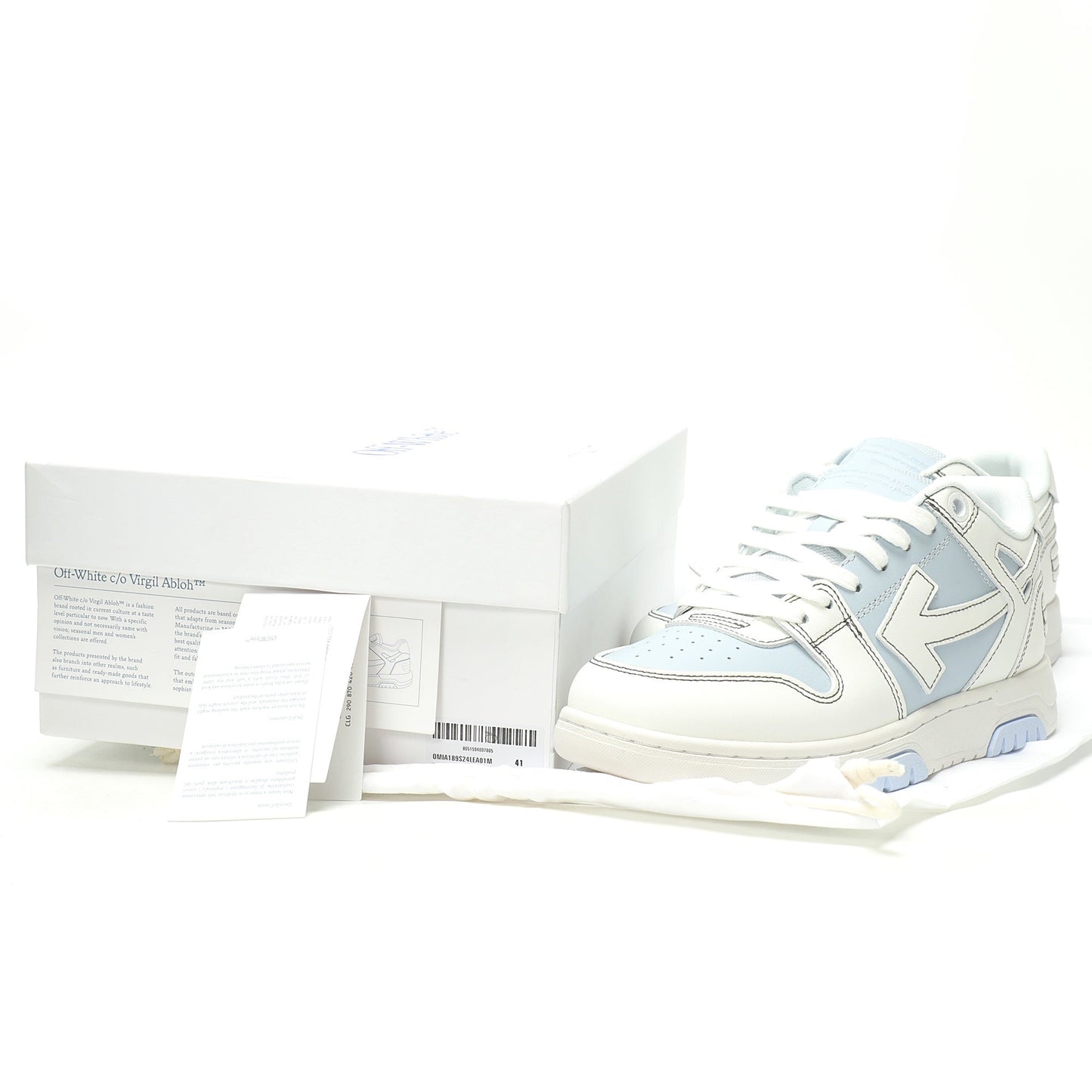 Off-White™ "Out Of Office" OOO Sneaker White / Blue