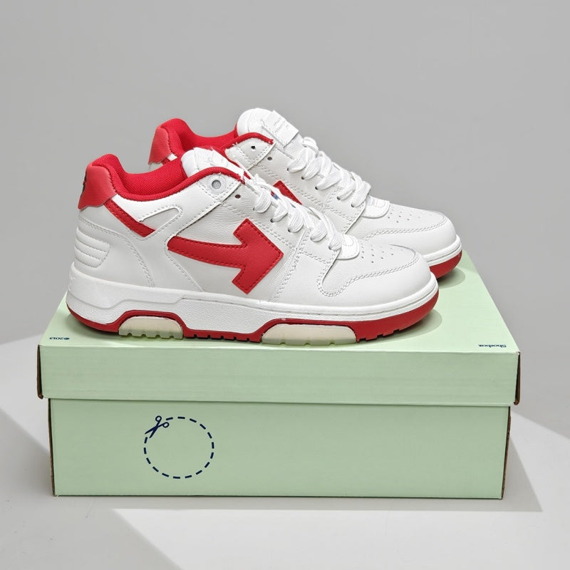 Off-White™ "Out Of Office" OOO Sneaker White / Red