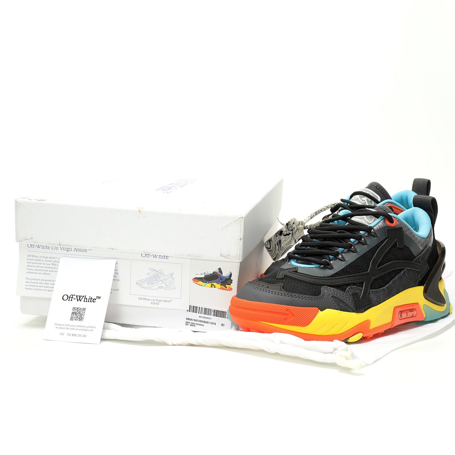 Off-White™ ODSY-2000 "Chunky Arrow" Sneaker Black / Yellow