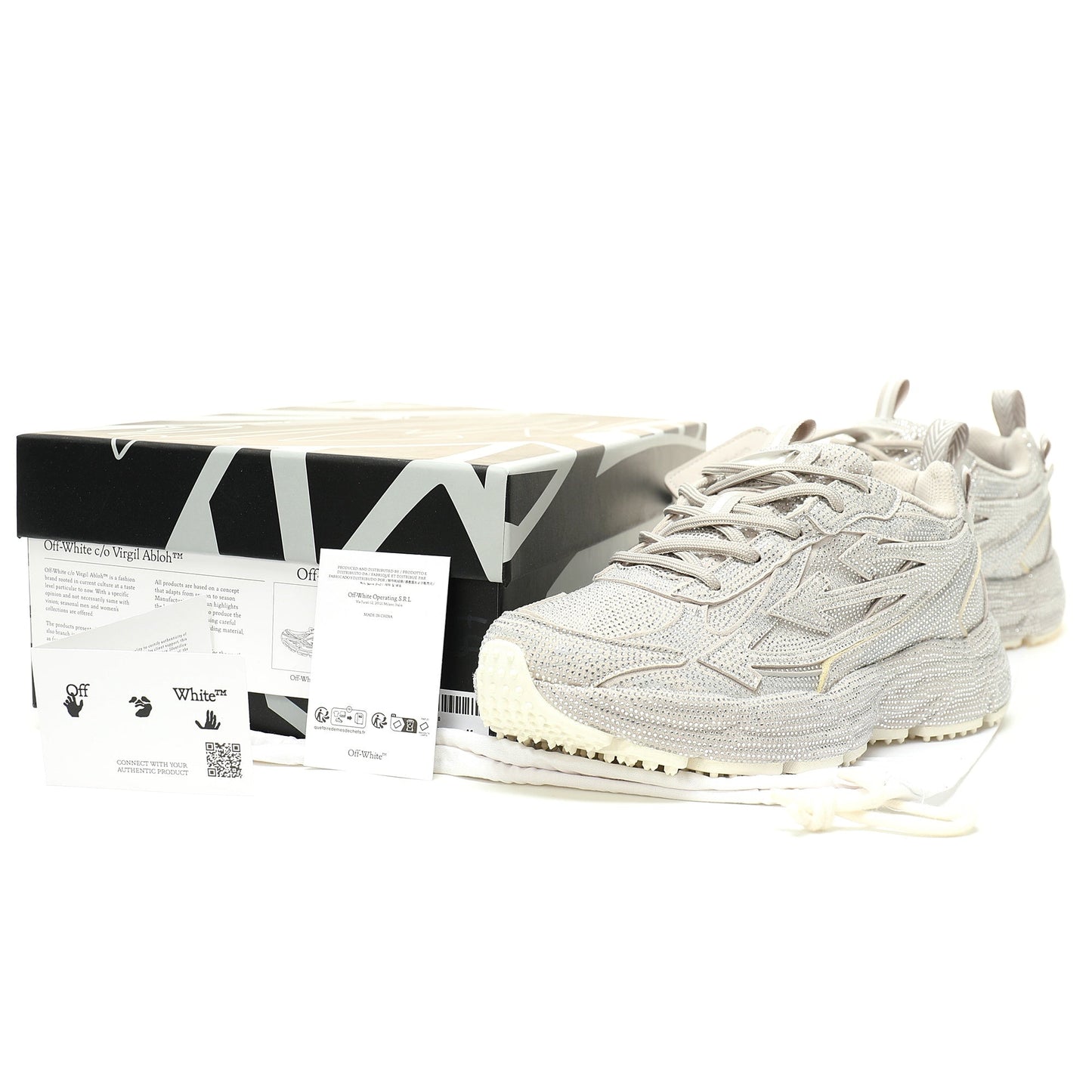 Off-White™ "Be Right Back" Sneaker — BRB White / Swarovski crystals