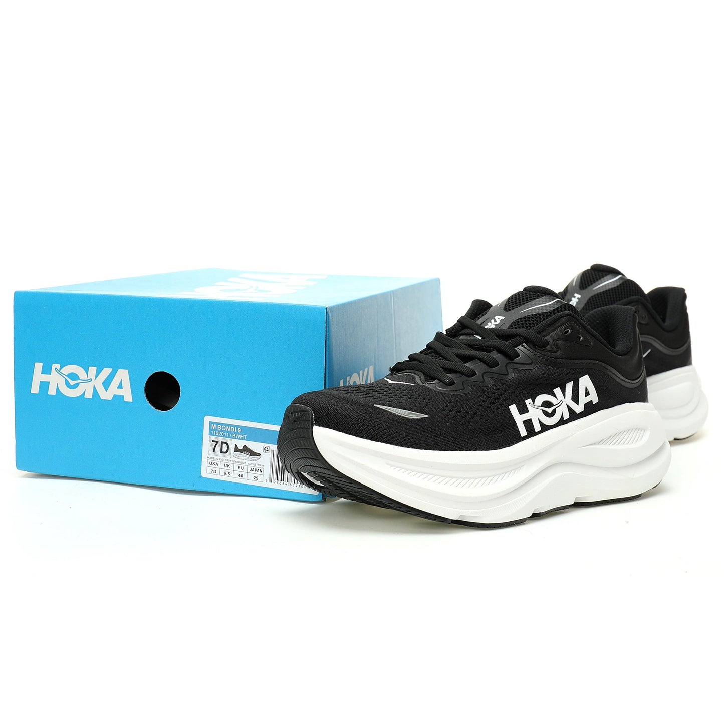 HOKA One One Clifton 9  Black/White