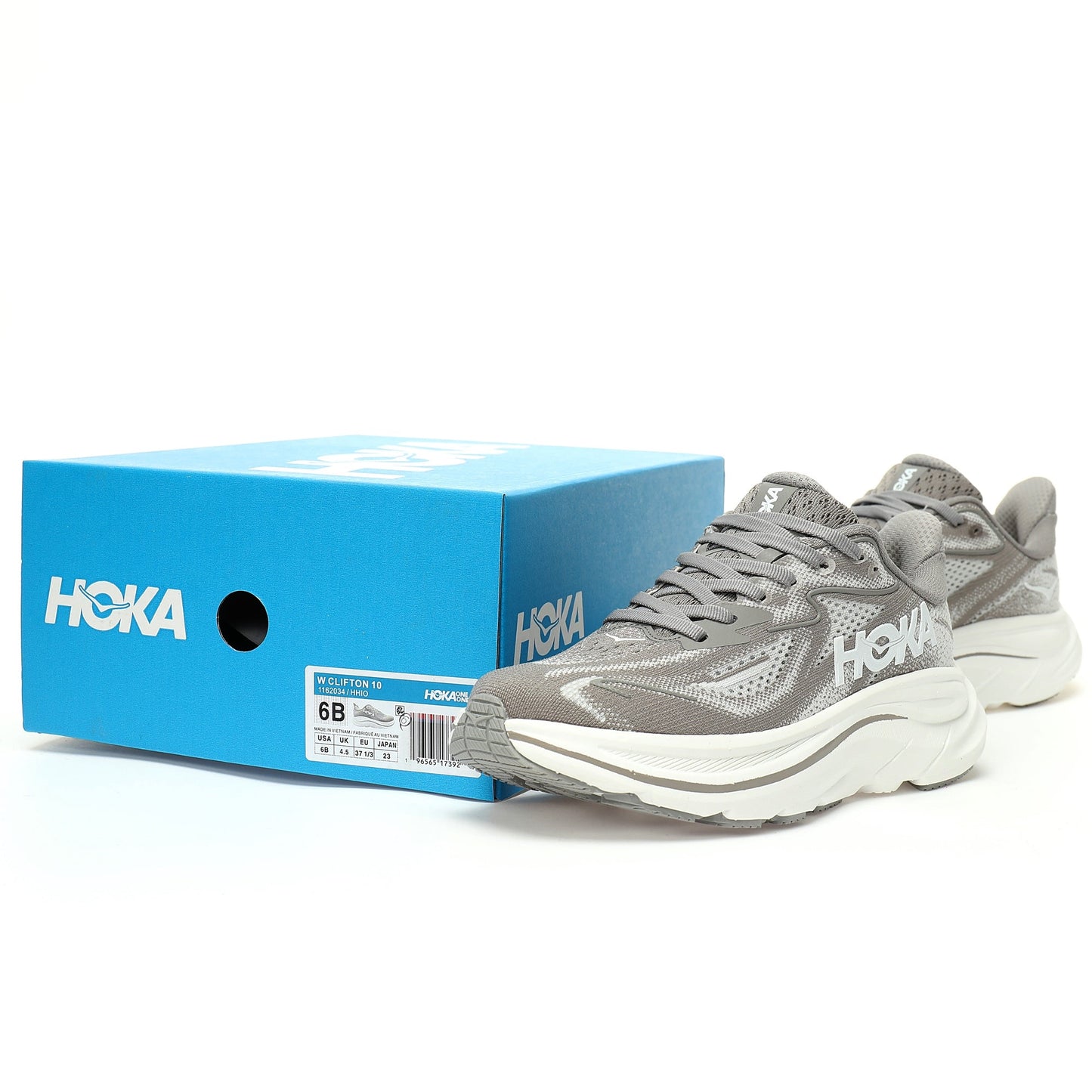 HOKA One One Clifton 9  Grey/White