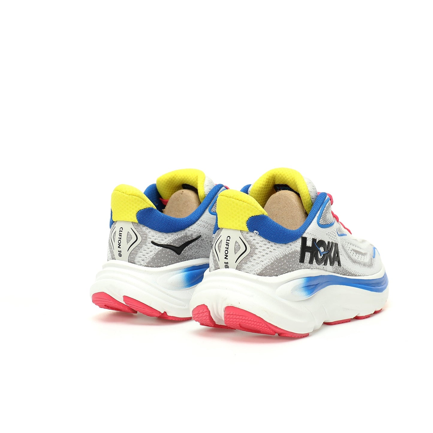 HOKA One One Clifton 9 Blue/White/Yellow/Pink