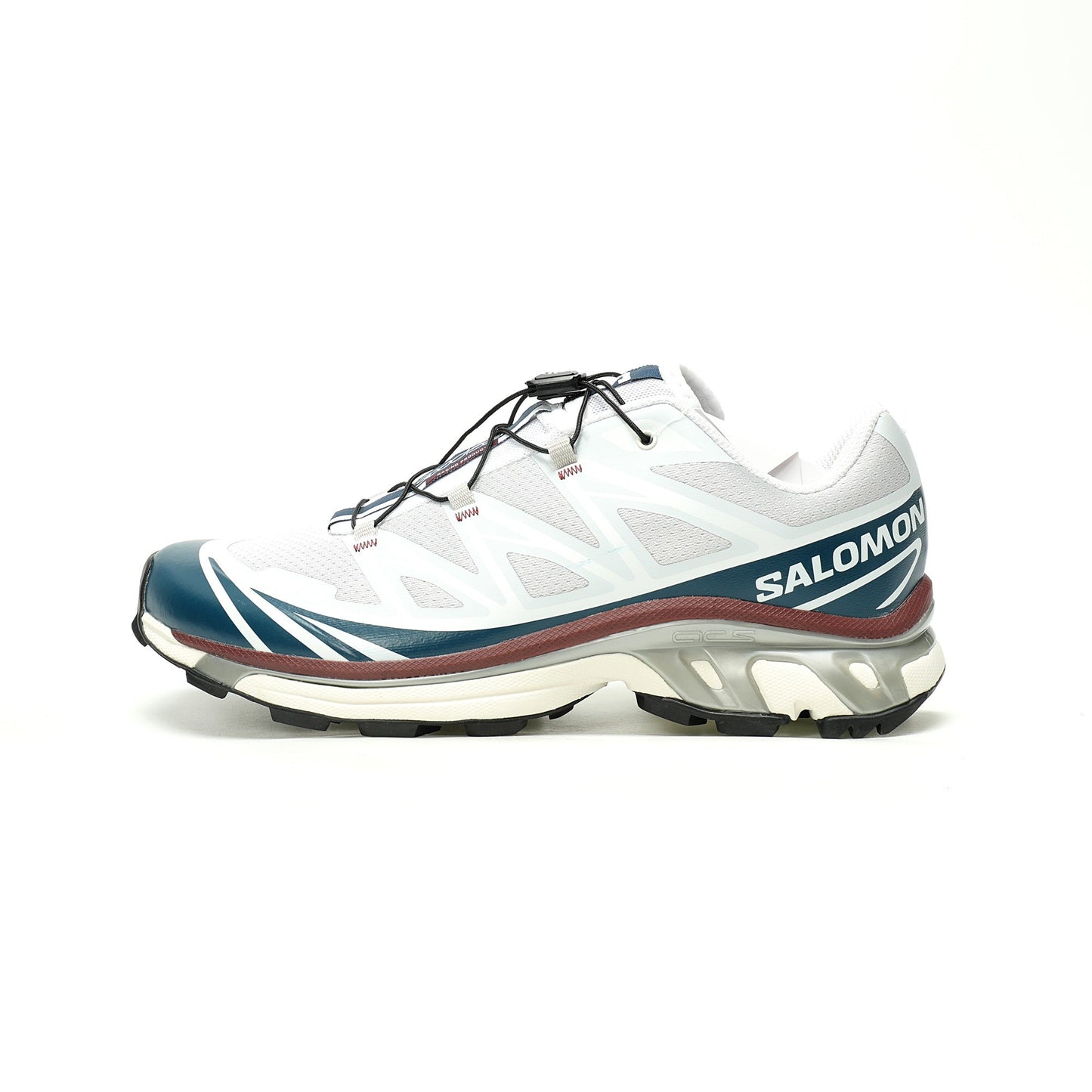 Salomon XT-6 GTX Outdoor Sports Shoes Collection   White / Blue / Brown