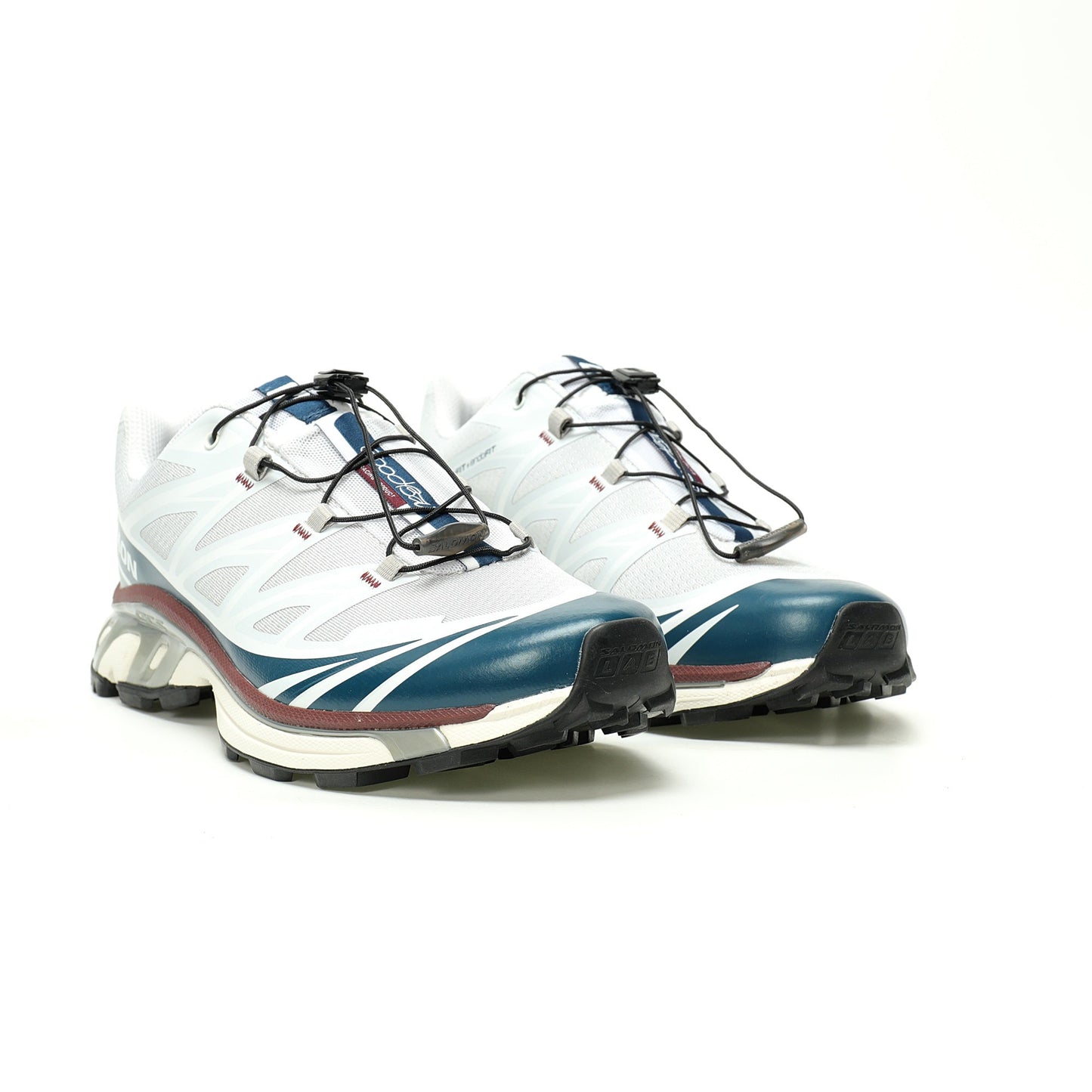 Salomon XT-6 GTX Outdoor Sports Shoes Collection   White / Blue / Brown