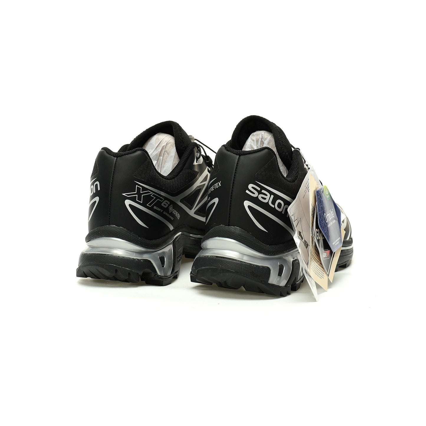 Salomon XT-6 GTX Outdoor Sports Shoes Collection   Black / Silver