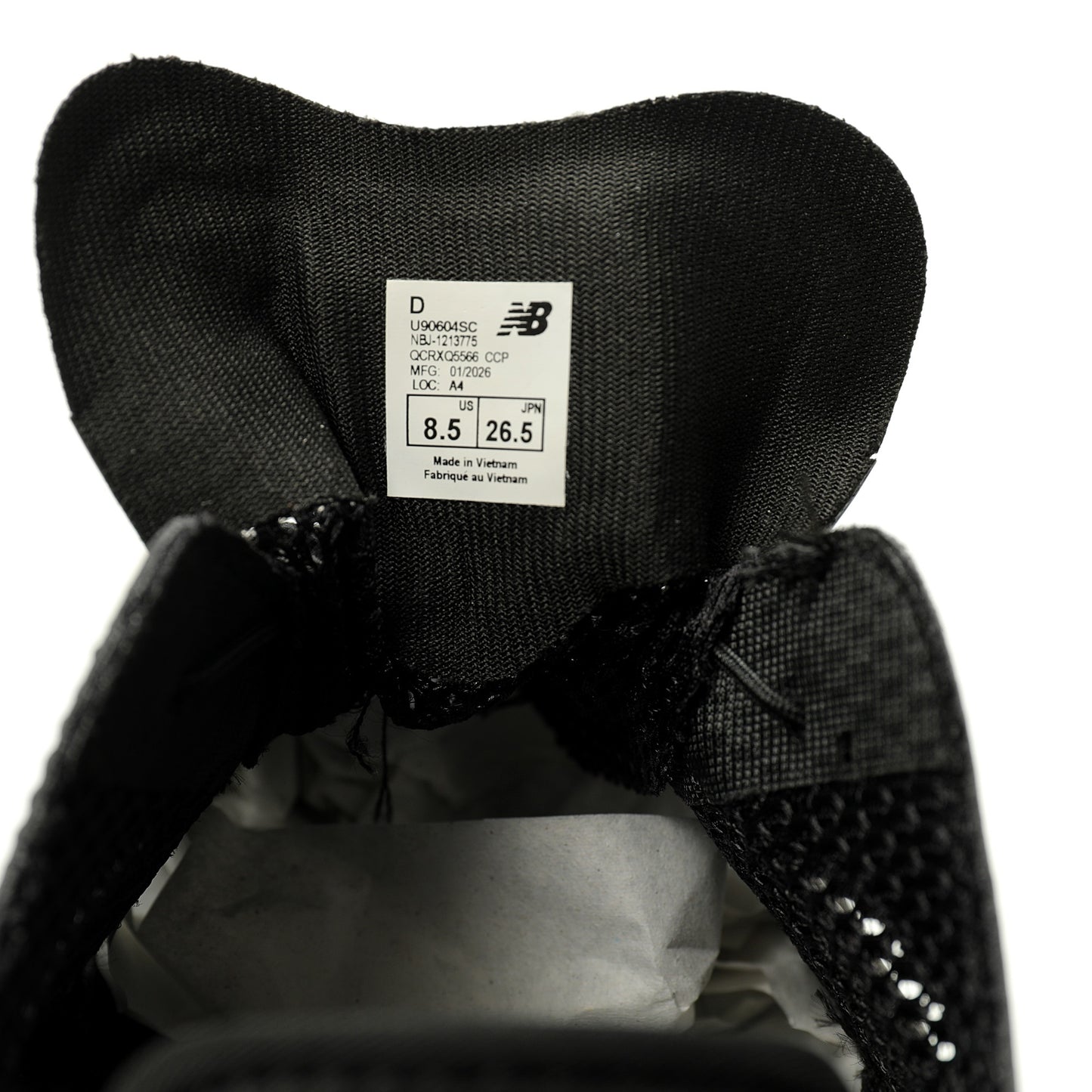 New Balance U9060 Sneaker  Mesh surface / Black