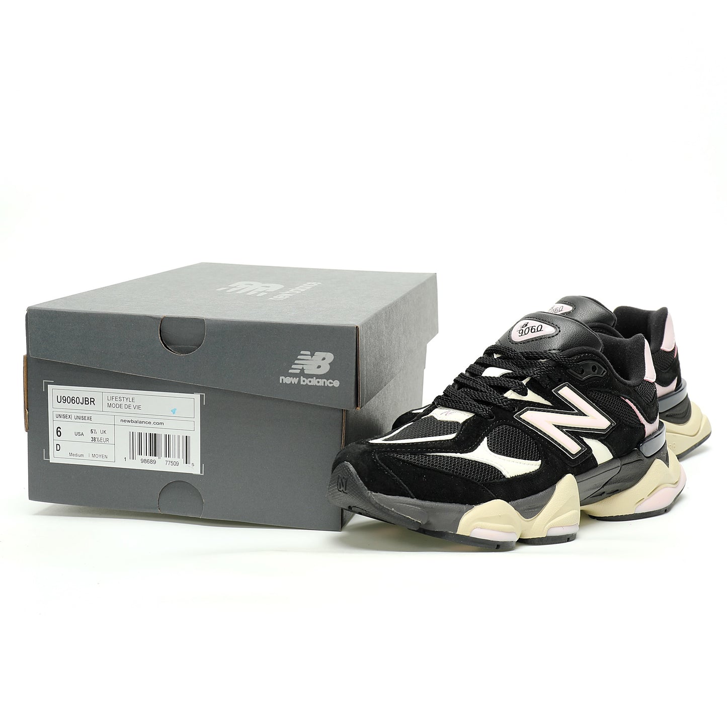 New Balance 9060 Sneaker   Black / Pink