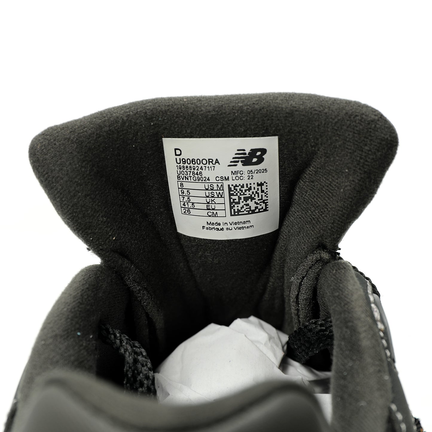 New Balance 9060 Sneaker  Black/Grey