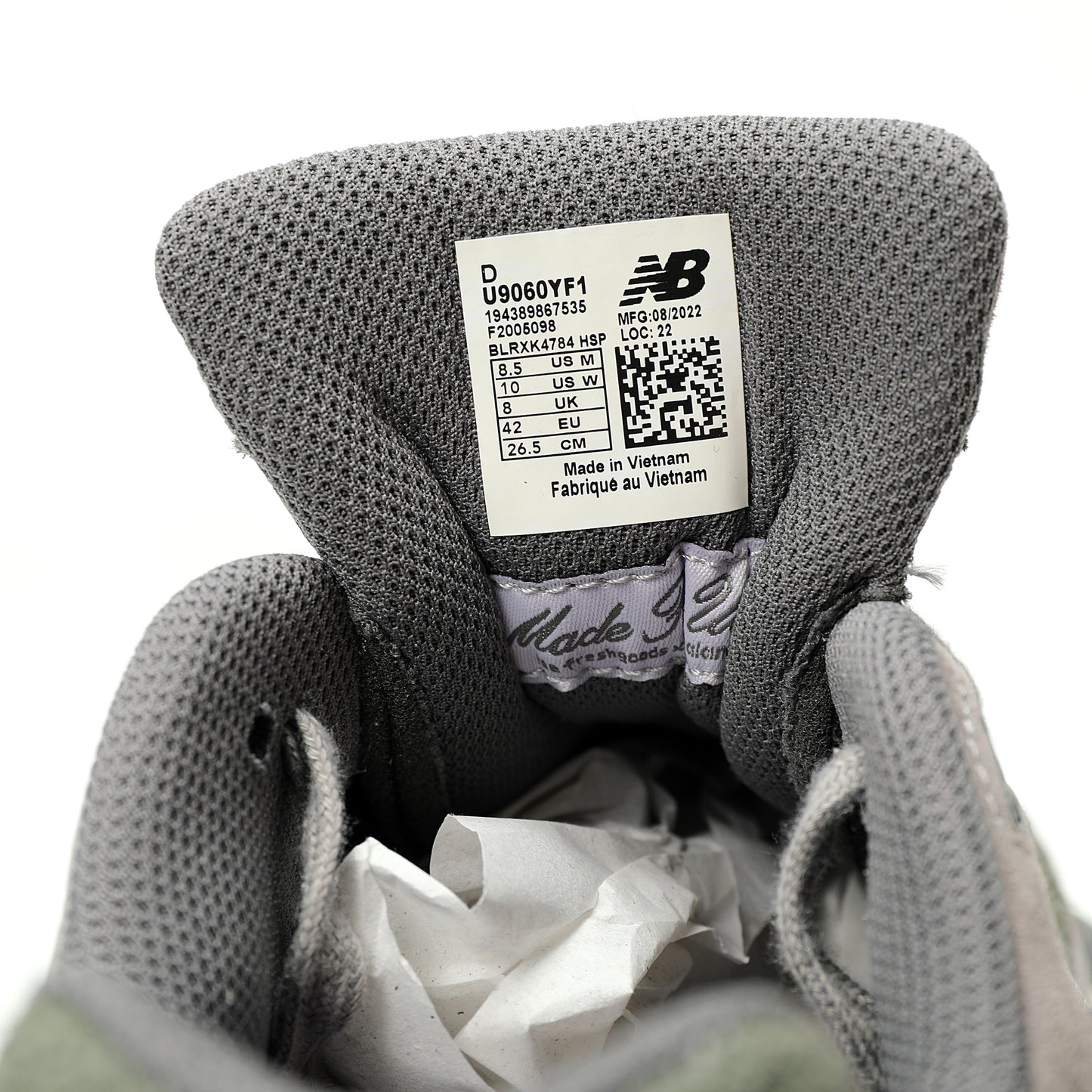 New Balance U9060 Sneaker  Yuanzu Grey
