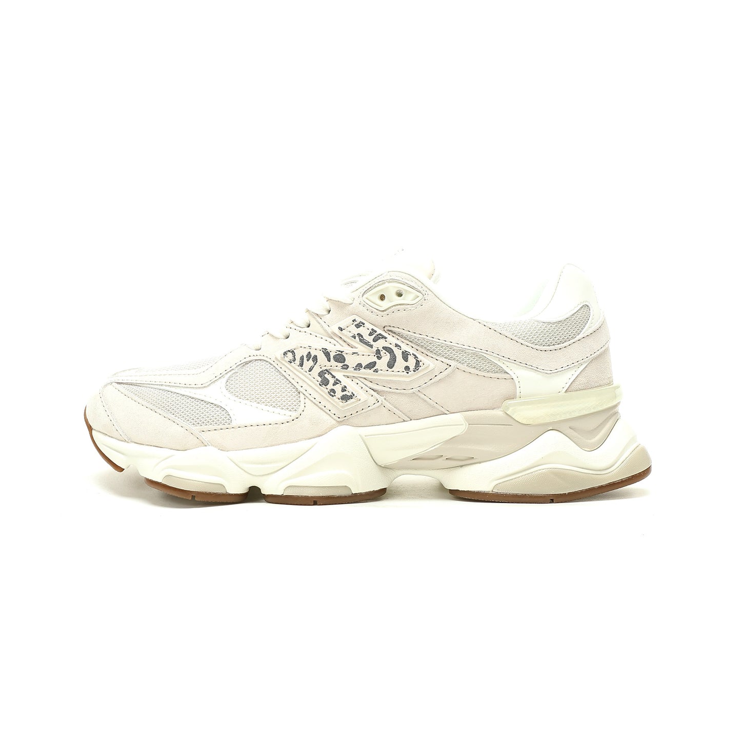 New Balance 9060 Sneaker   White / Leopard Print