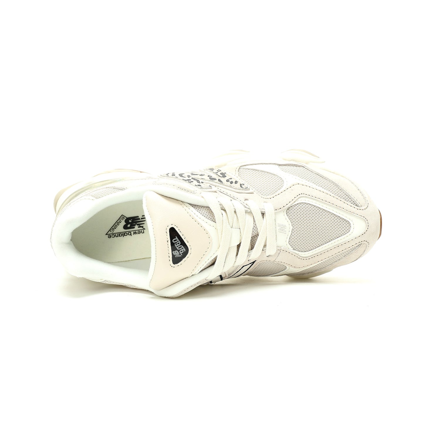 New Balance 9060 Sneaker   White / Leopard Print