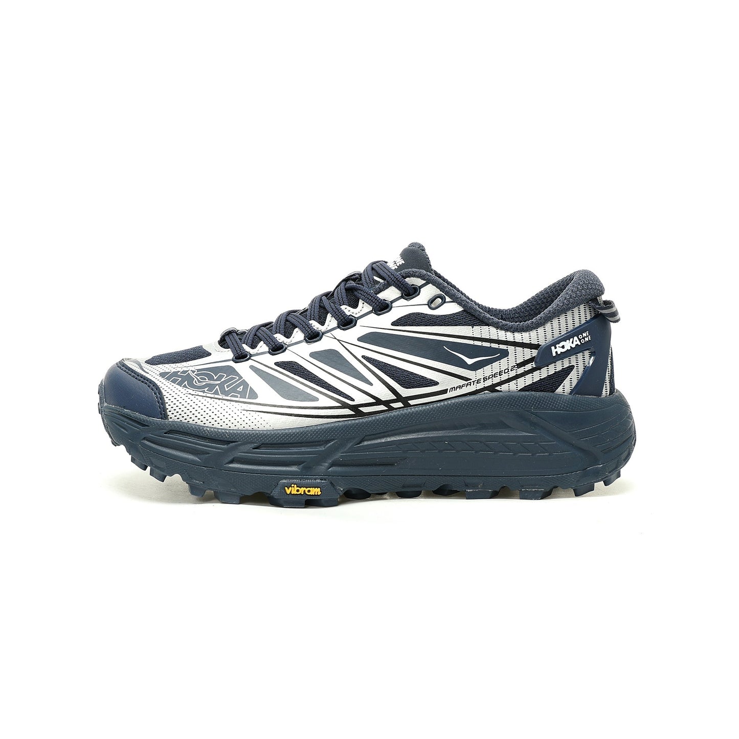 HOKA Mafate Speed 2 Low | Trail Running Shoes   Navy / Silver
