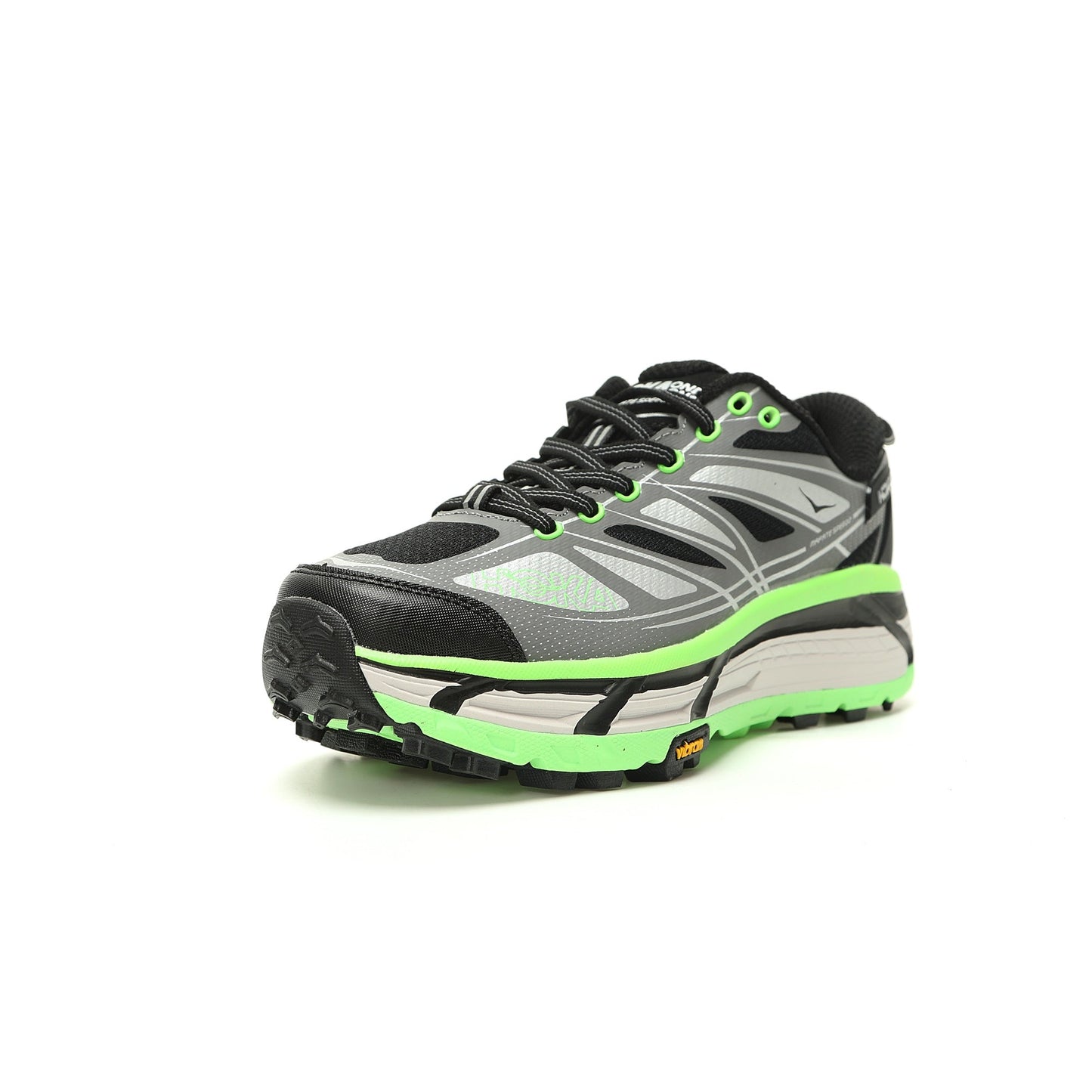 HOKA Mafate Speed 2 Low | Trail Running Shoes   Black/Grey/Green