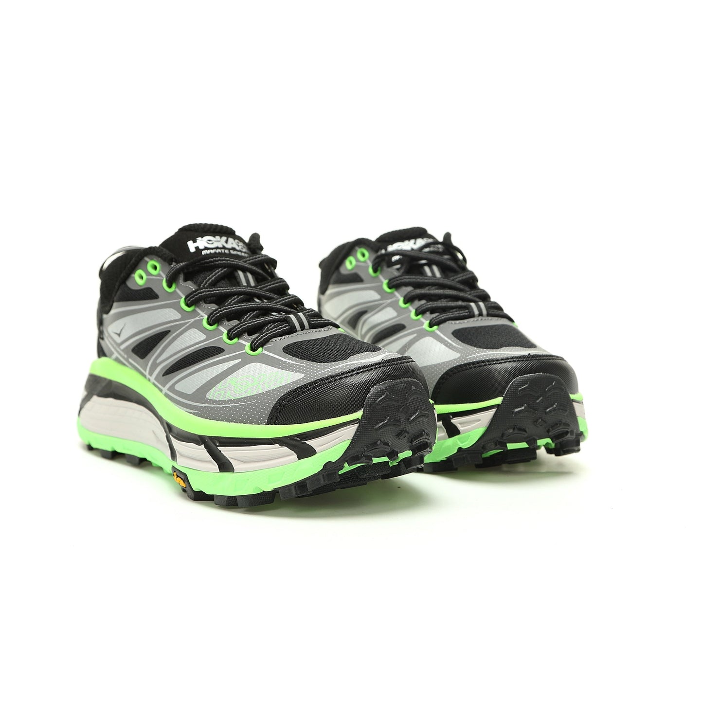 HOKA Mafate Speed 2 Low | Trail Running Shoes   Black/Grey/Green