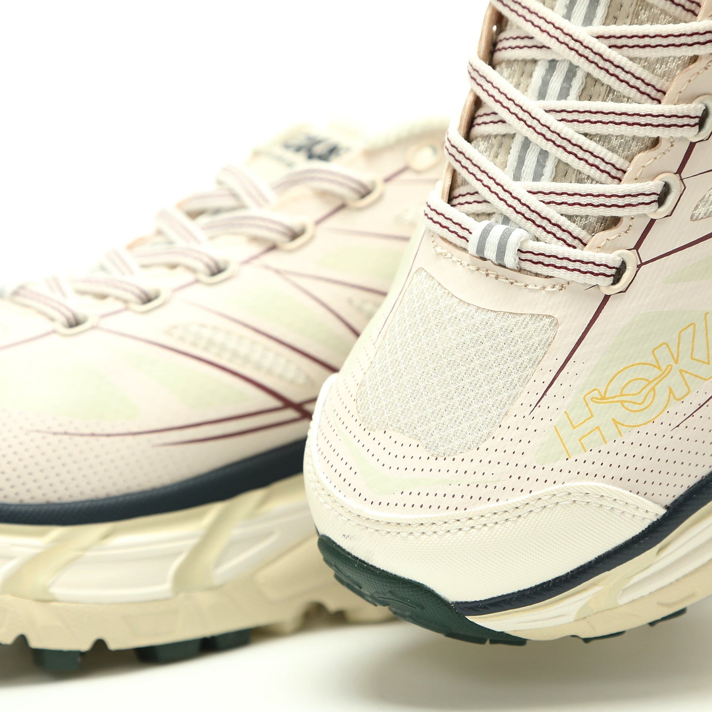 HOKA Mafate Speed 2 Low | Trail Running Shoes   Beige / Burgundy