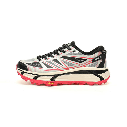 HOKA Mafate Speed 2 Low | Trail Running Shoes   Black / Silver / Red