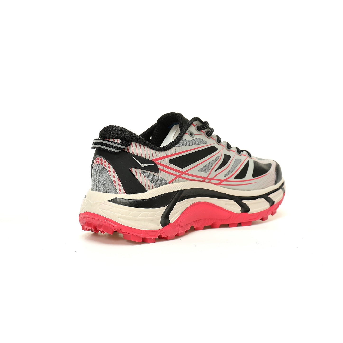 HOKA Mafate Speed 2 Low | Trail Running Shoes   Black / Silver / Red
