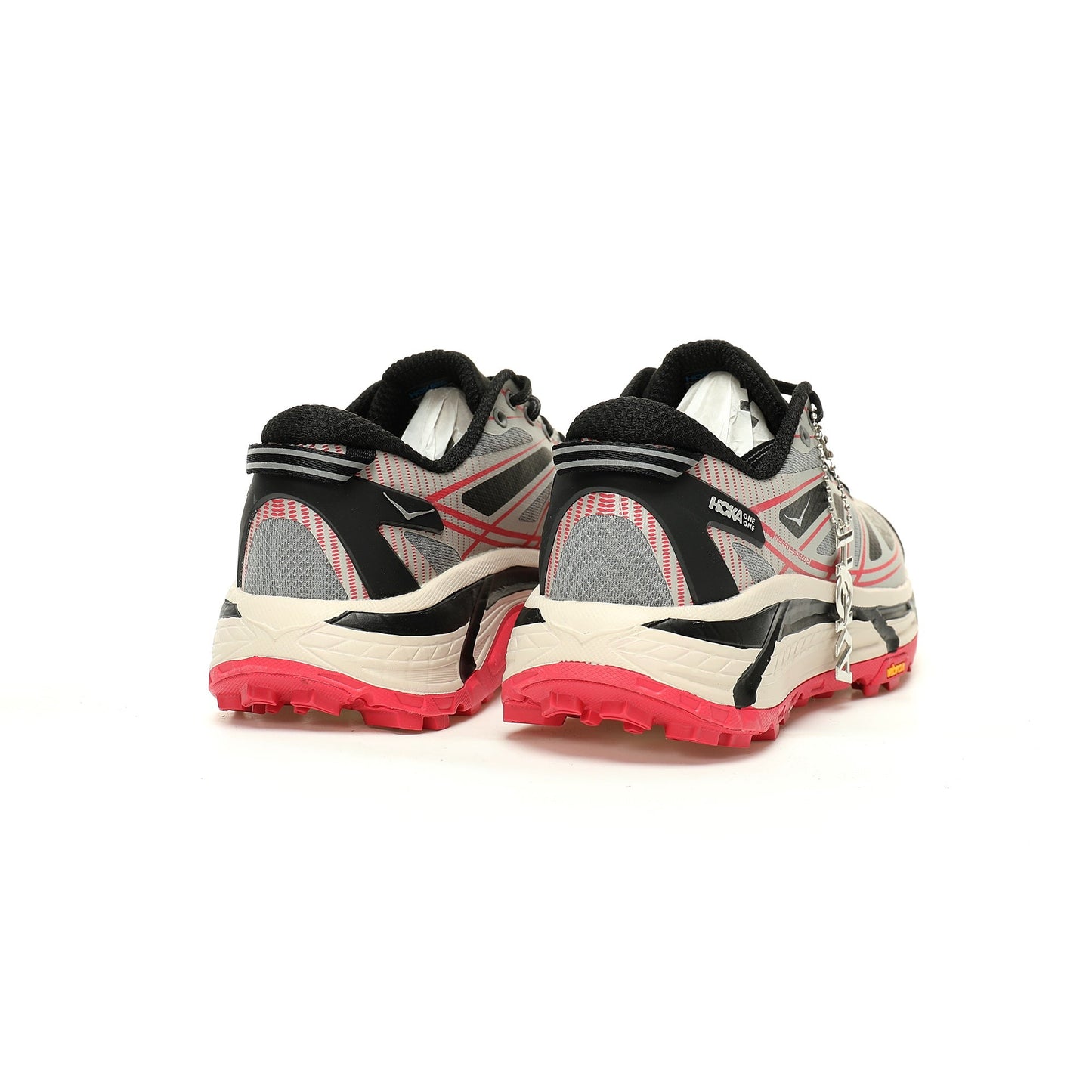 HOKA Mafate Speed 2 Low | Trail Running Shoes   Black / Silver / Red