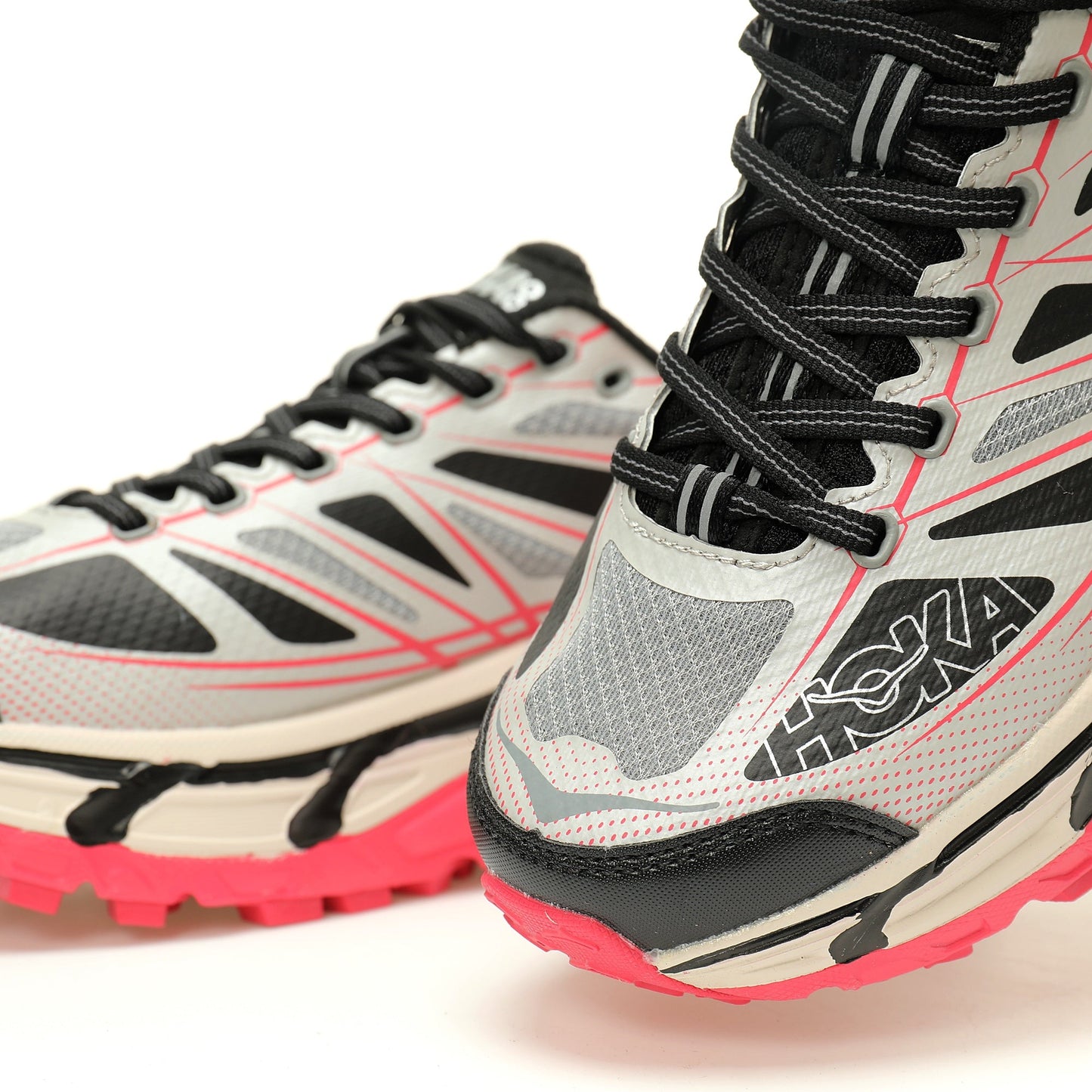 HOKA Mafate Speed 2 Low | Trail Running Shoes   Black / Silver / Red
