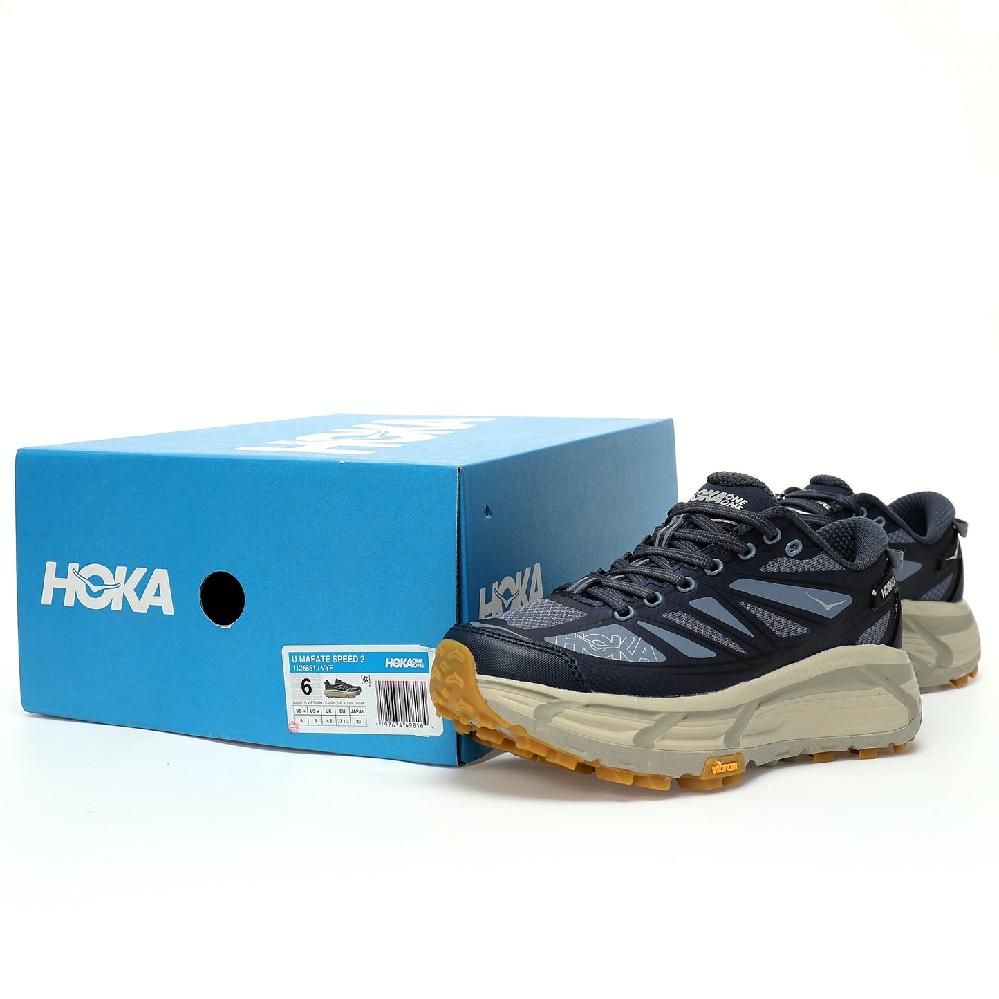 HOKA Mafate Speed 2 Low | Trail Running Shoes   Navy blue