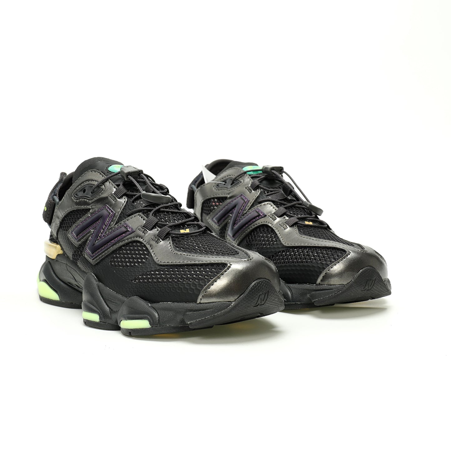 New Balance U9060 Sneaker   Mesh surface /Black / Green / Purple