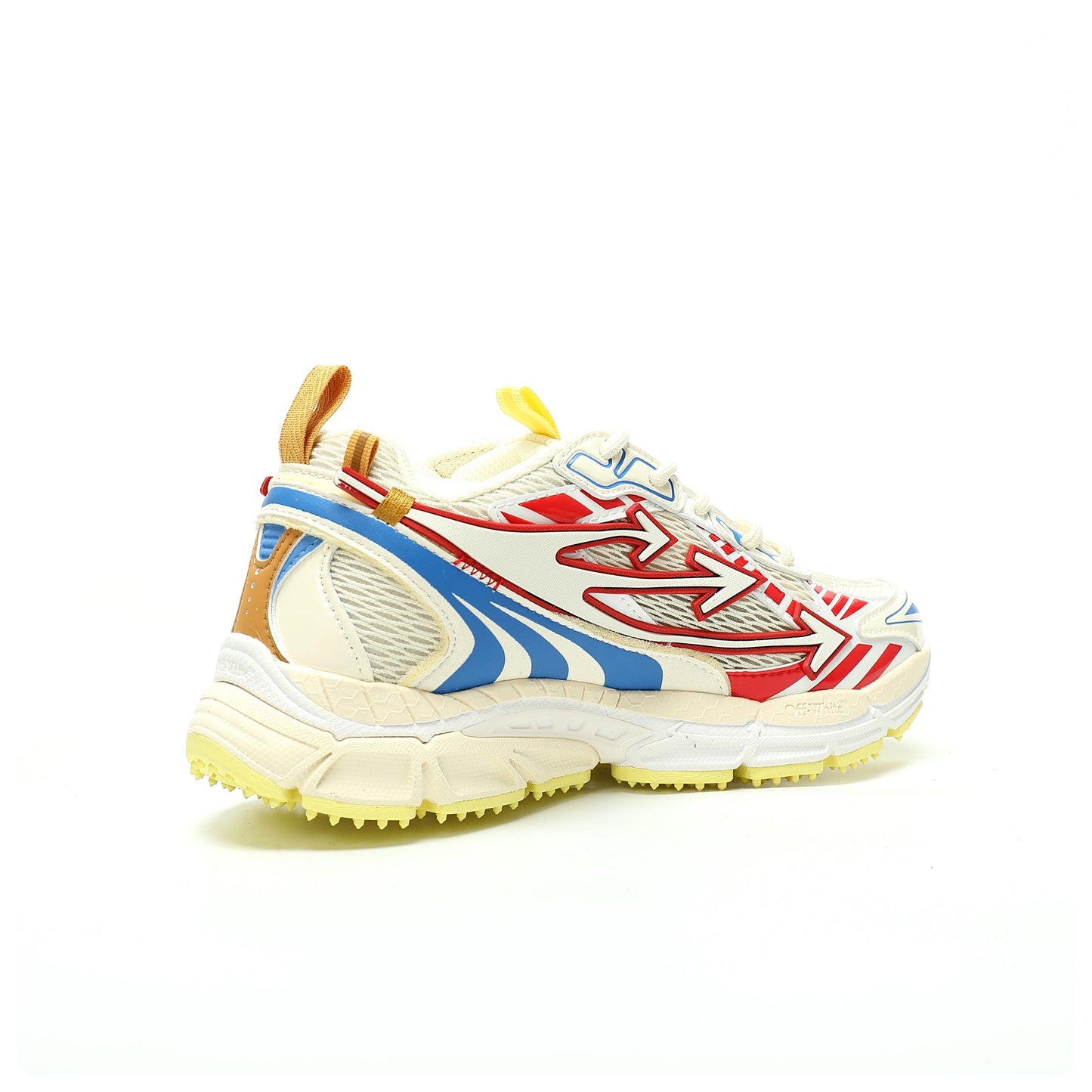 Off-White™ "Be Right Back" Sneaker — BRB   Beige / Red / Blue