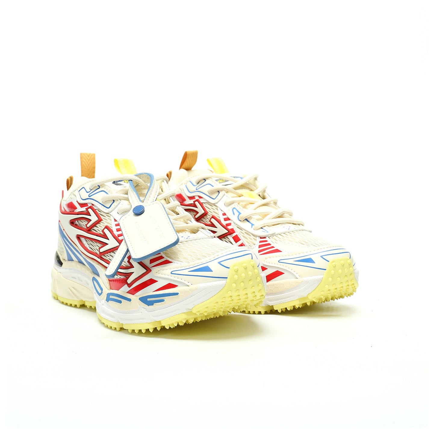 Off-White™ "Be Right Back" Sneaker — BRB   Beige / Red / Blue