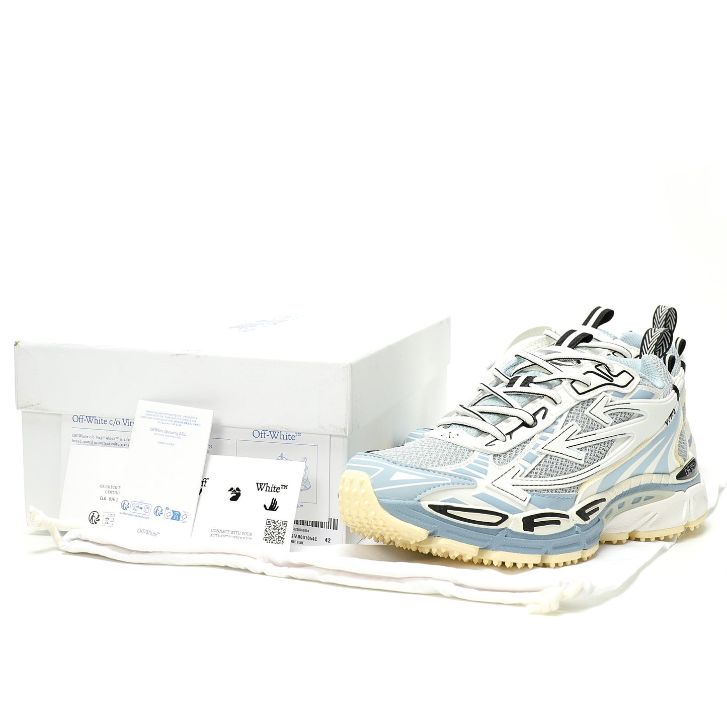 Off-White™ "Be Right Back" Sneaker — BRB   Blue/White
