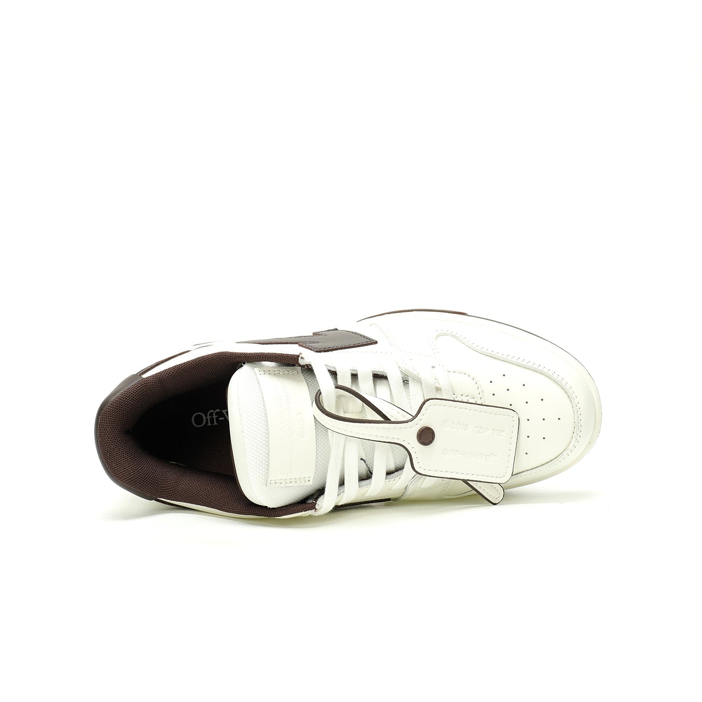 Off-White™ "Out Of Office" OOO Sneaker   White/Brown