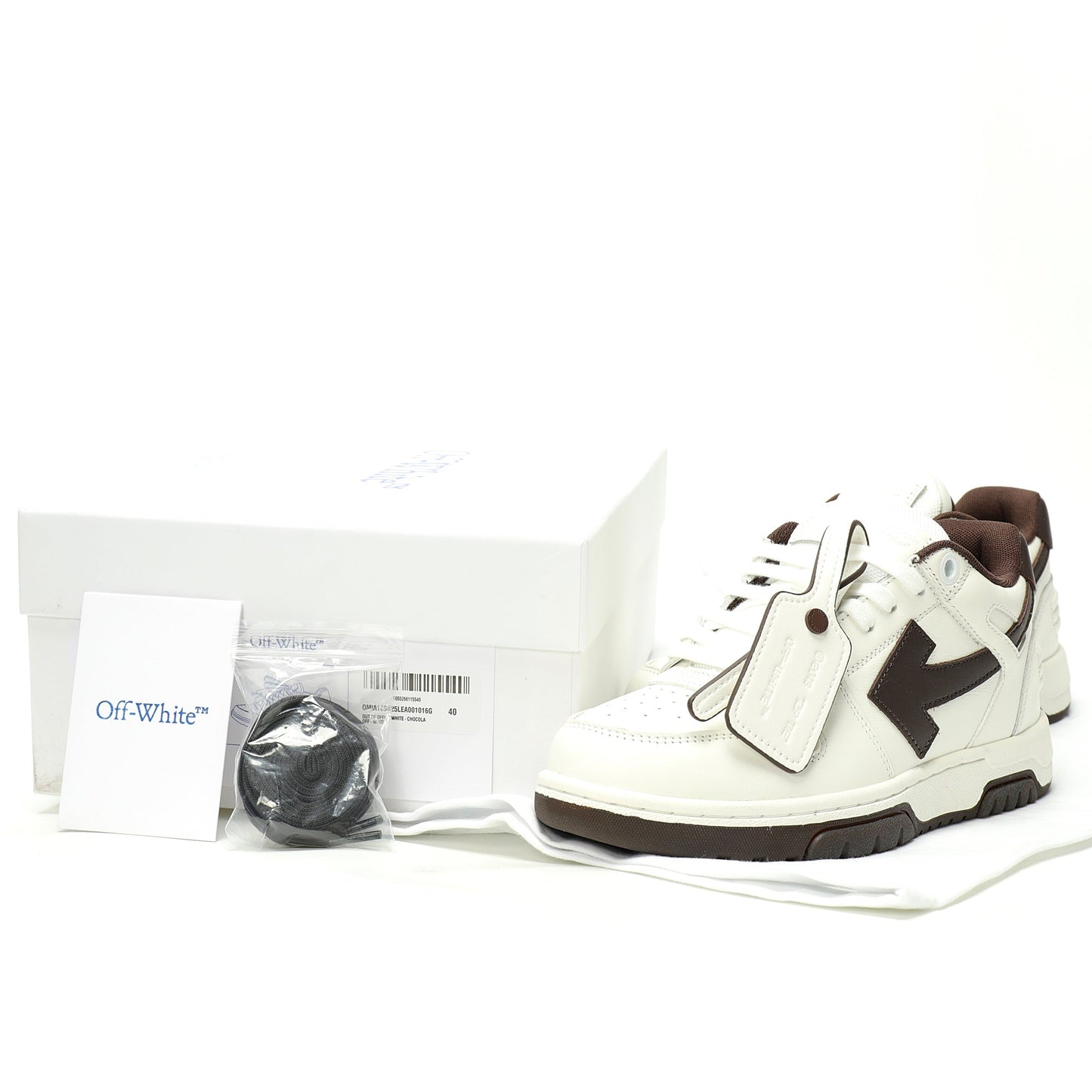 Off-White™ "Out Of Office" OOO Sneaker   White/Brown