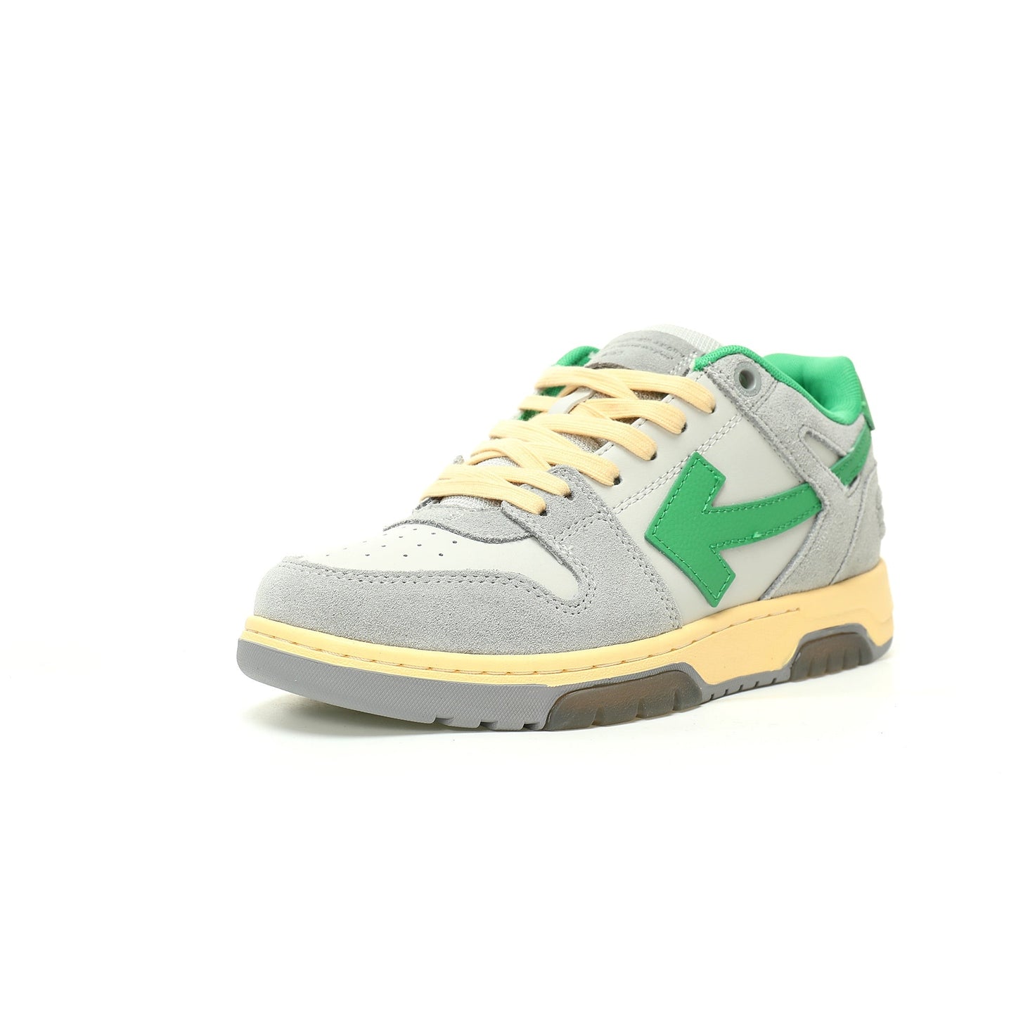 Off-White™ "Out Of Office" OOO Sneaker   Grey/Green