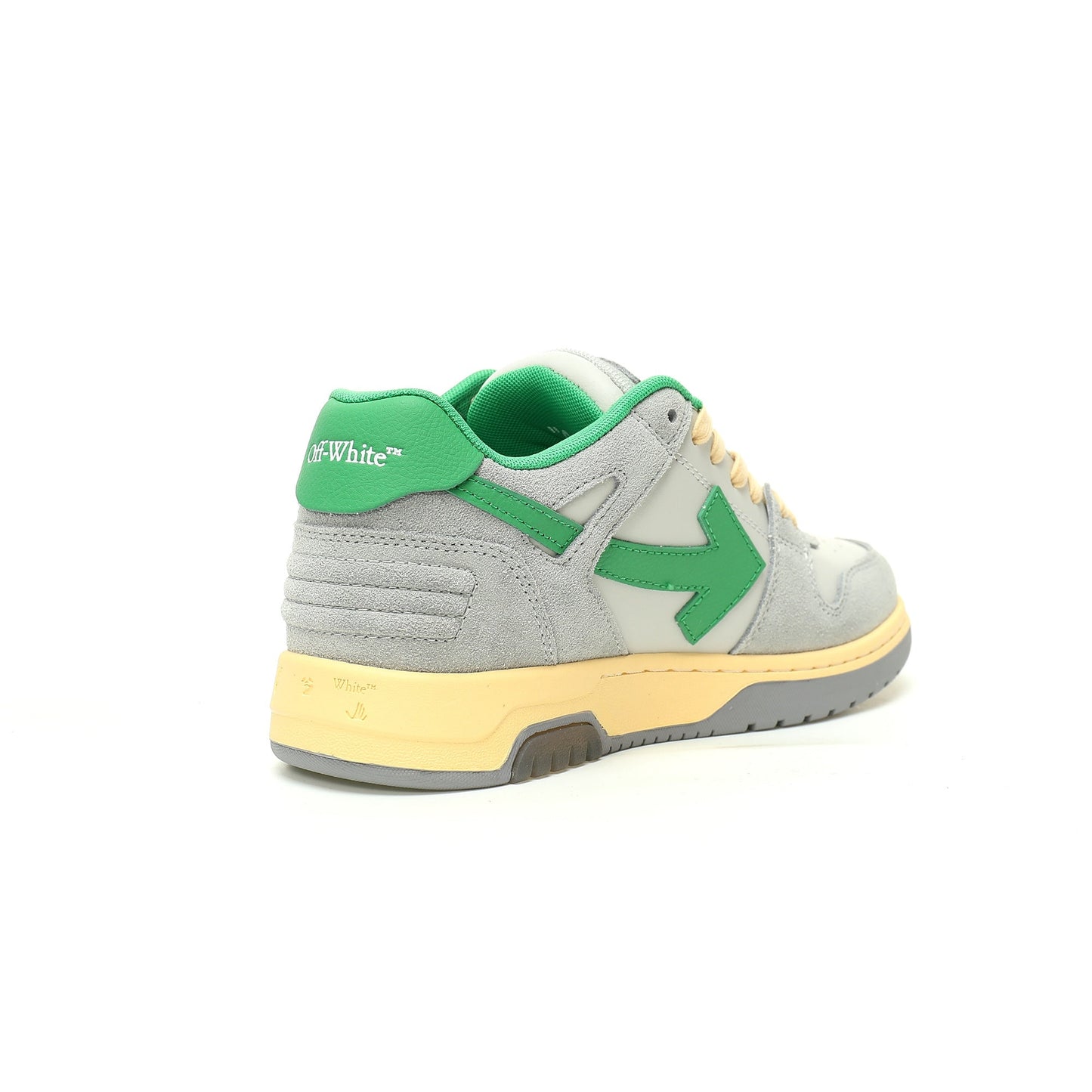 Off-White™ "Out Of Office" OOO Sneaker   Grey/Green