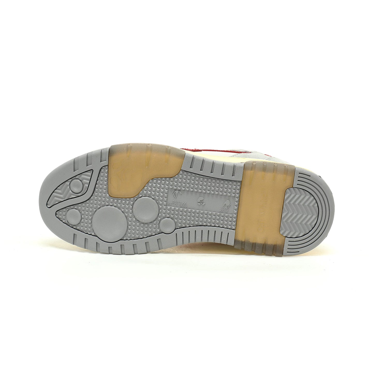 Off-White™ "Out Of Office" OOO Sneaker   Grey/White/Red