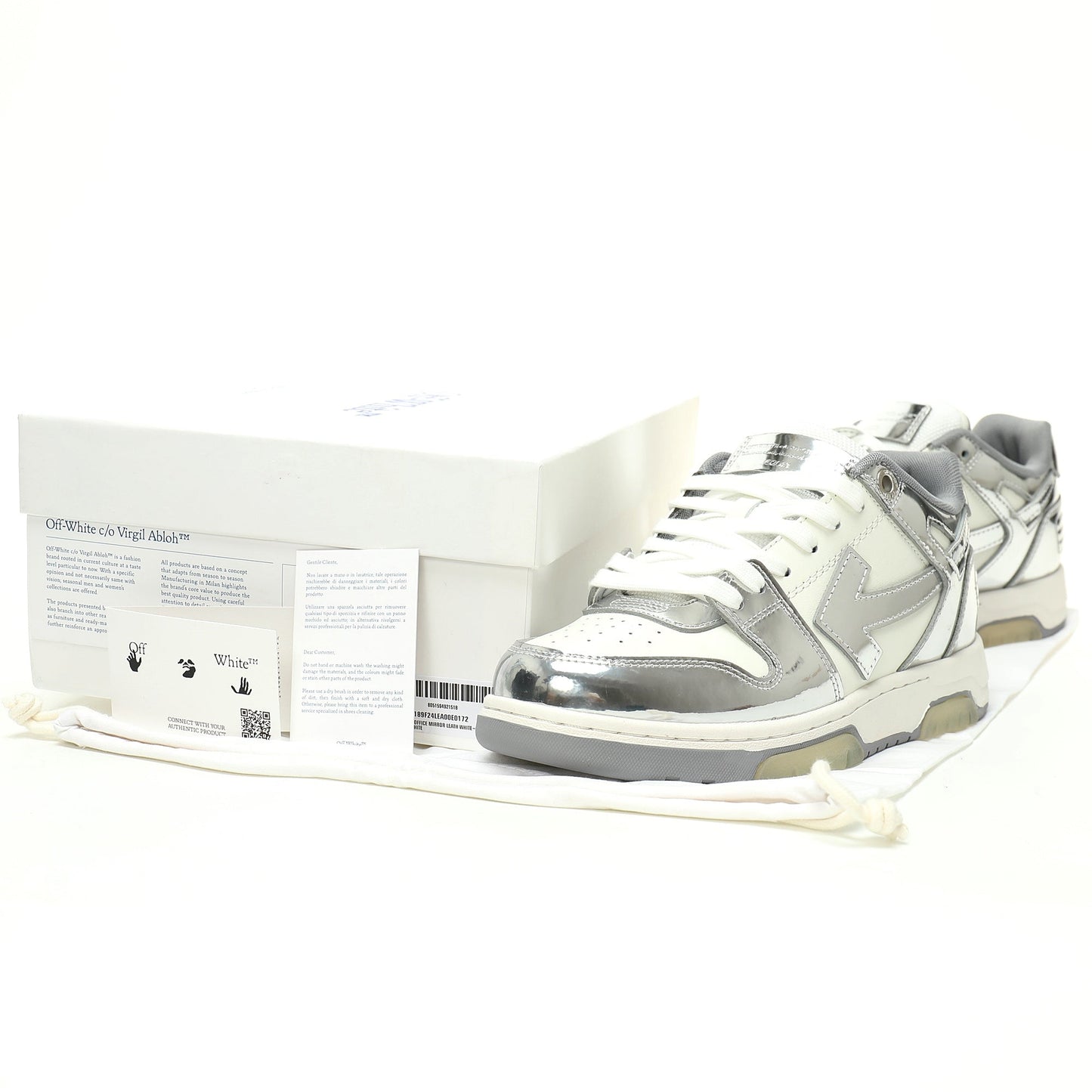 Off-White™ "Out Of Office" OOO Sneaker  White/Silver