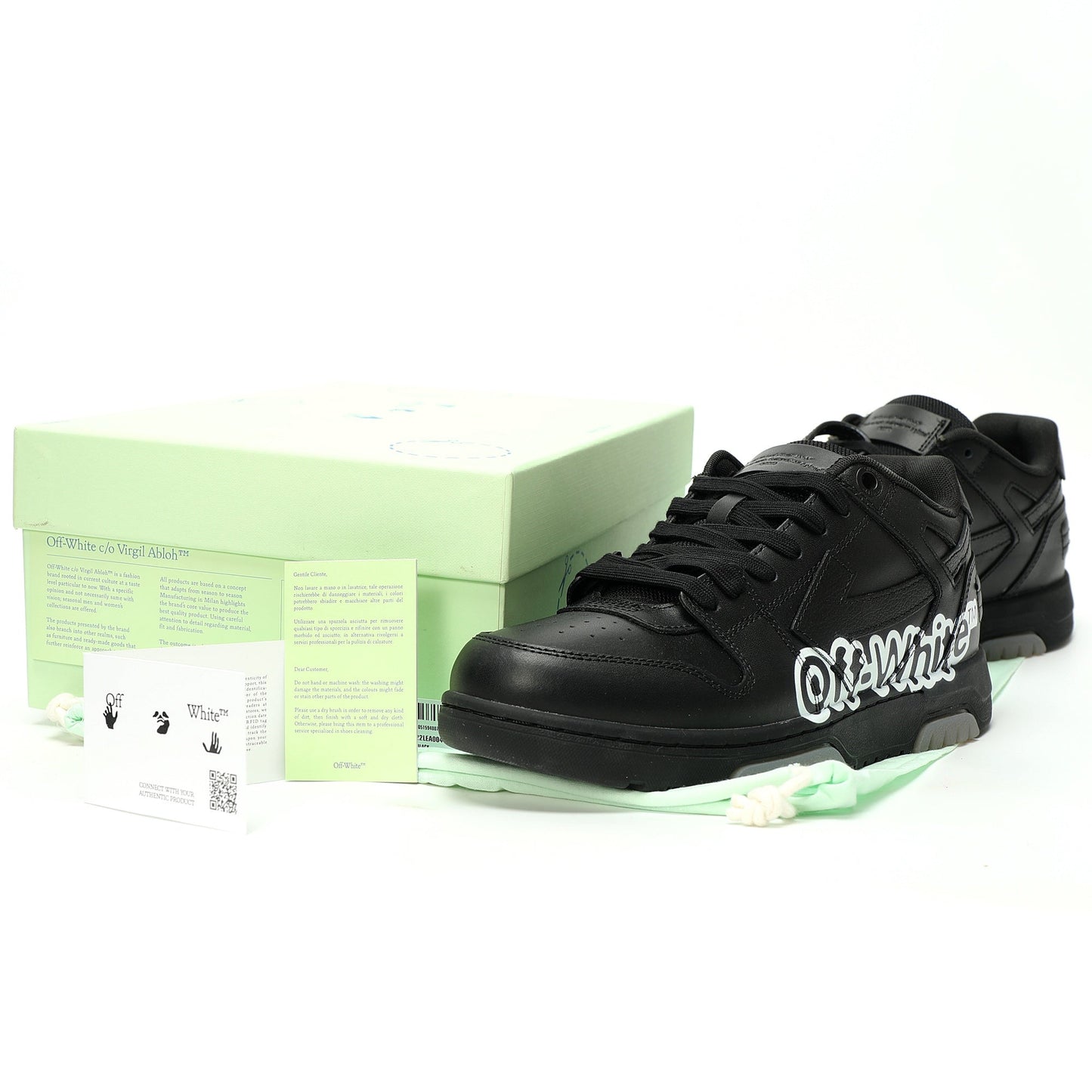 Off-White™ "Out Of Office" OOO Sneaker  Black / Limited Edition Collaboration Style