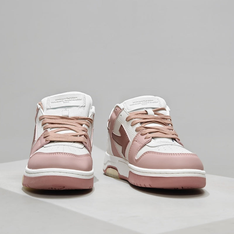 Off-White™ "Out Of Office" OOO Sneaker   White/Pink